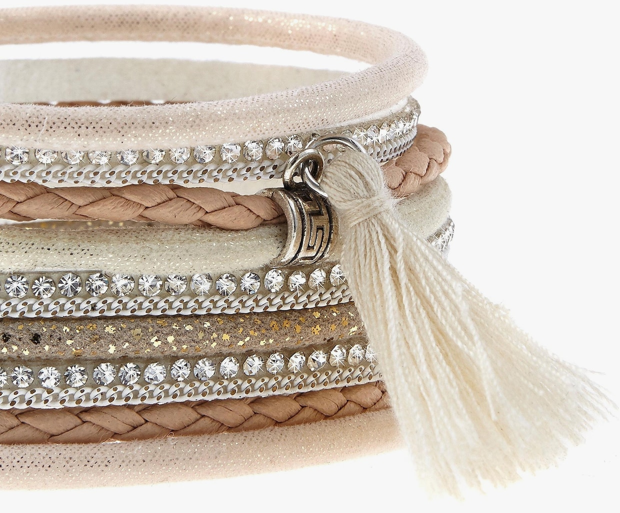 LASCANA Wickelarmband - altrosa-creme