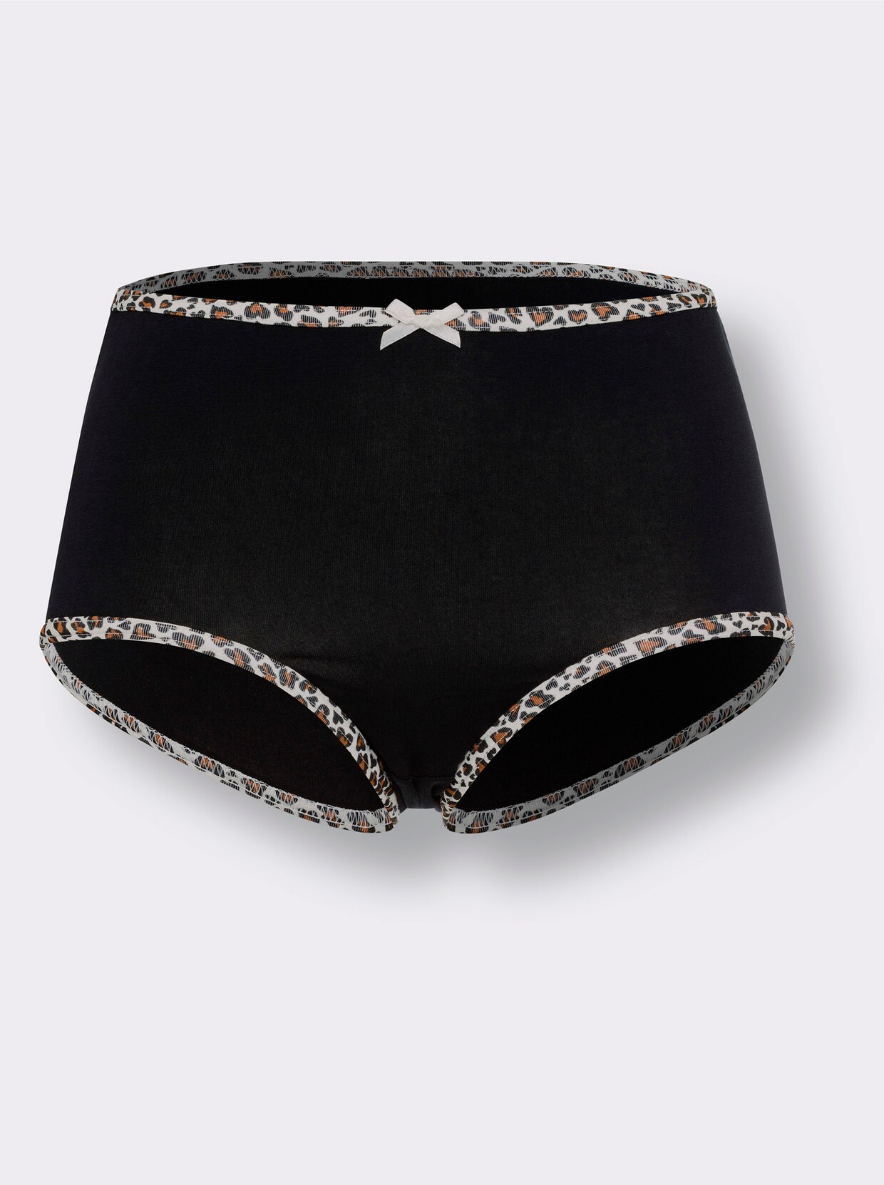 Tailleslip - champagne bedrukt + zwart + bruin + wit