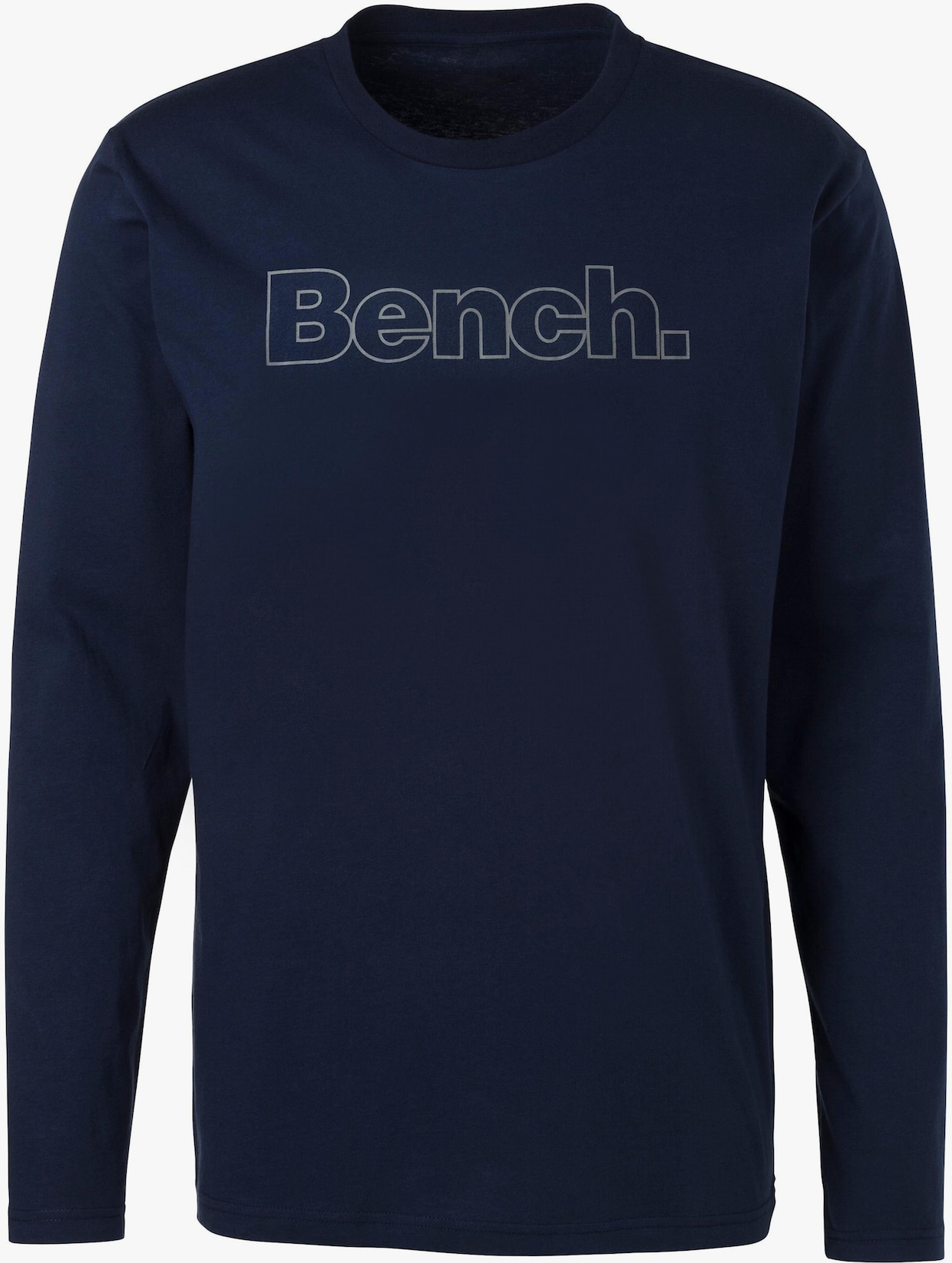 Shirt met lange mouwen - marine, grijs gemêleerd