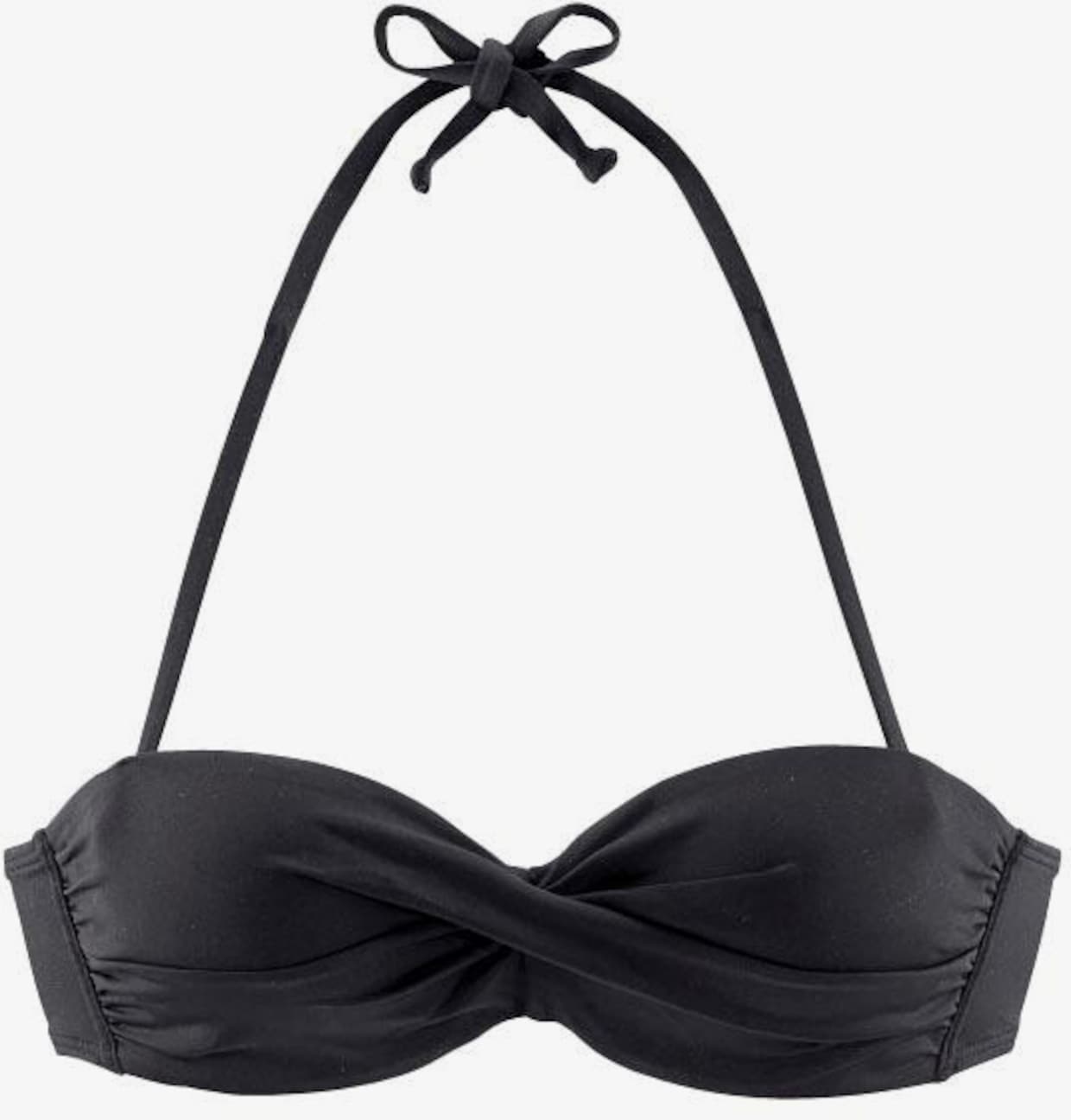 s.Oliver Haut de maillot de bain bandeau - noir