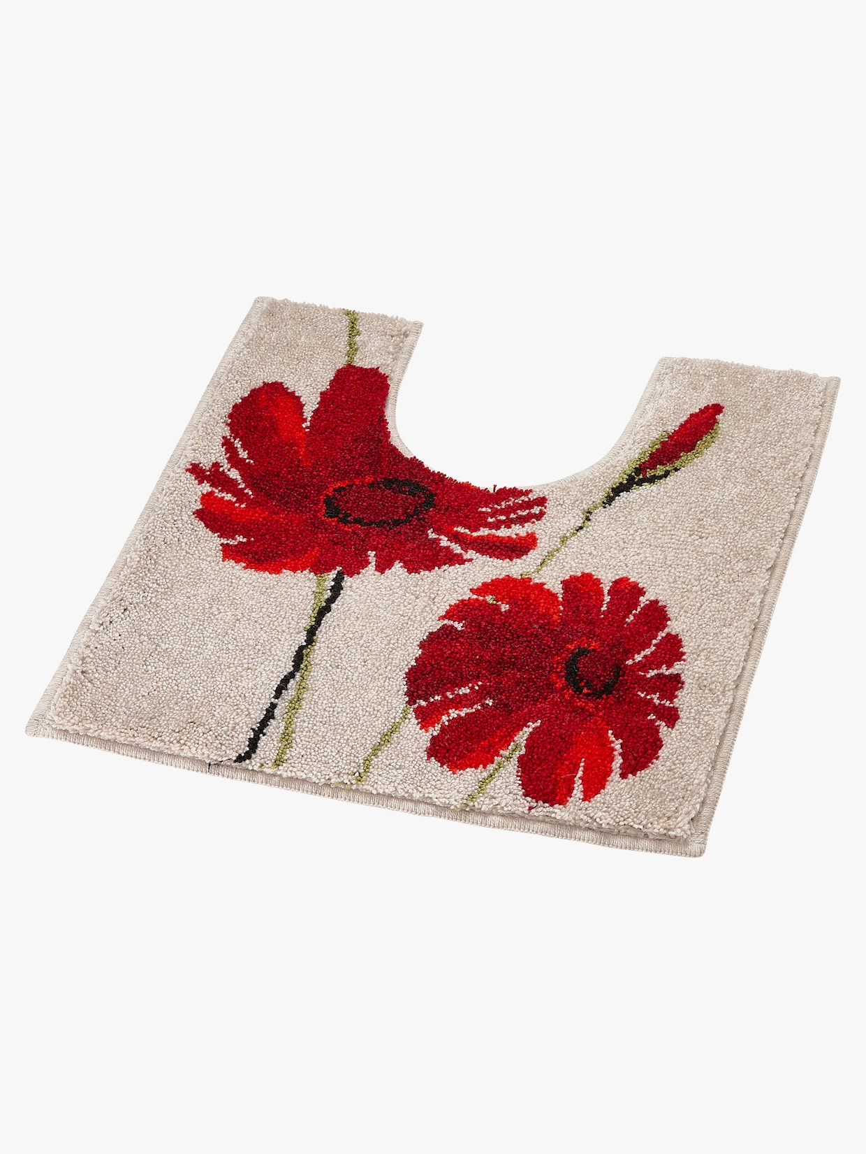 Grund Tapis de bain - beige-rouge