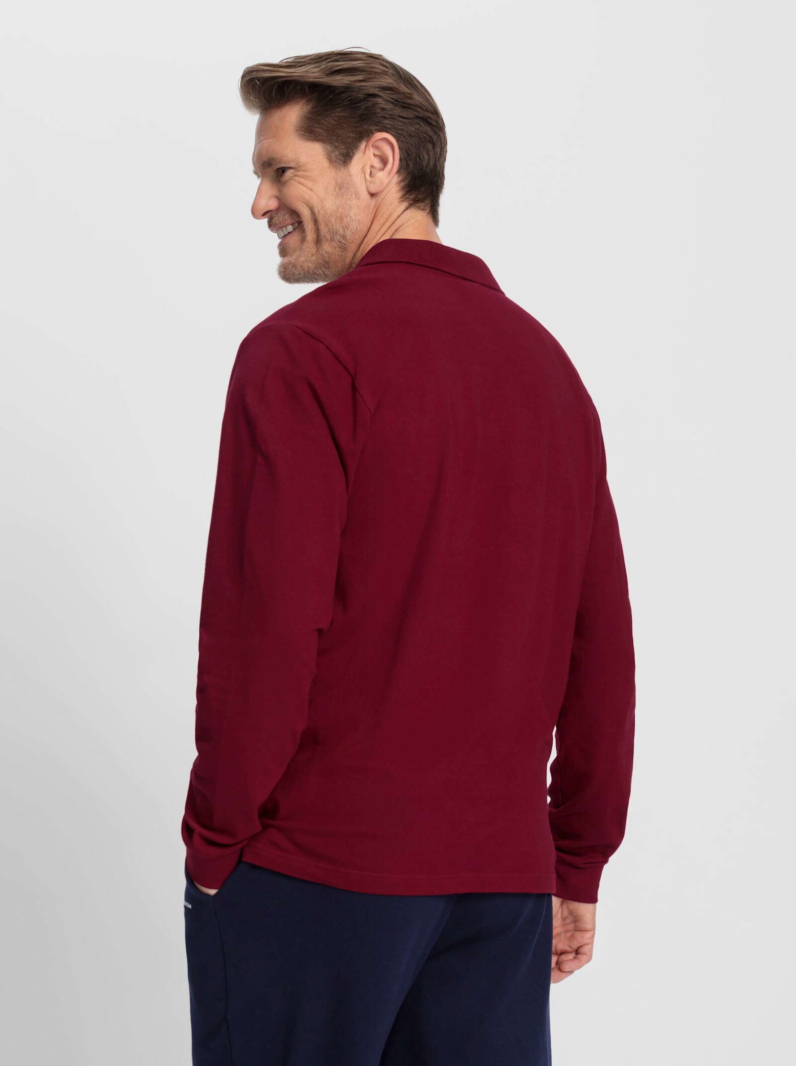 Catamaran Sports Freizeitshirt in atmungsaktiver Pikee-Qualität - dunkelrot