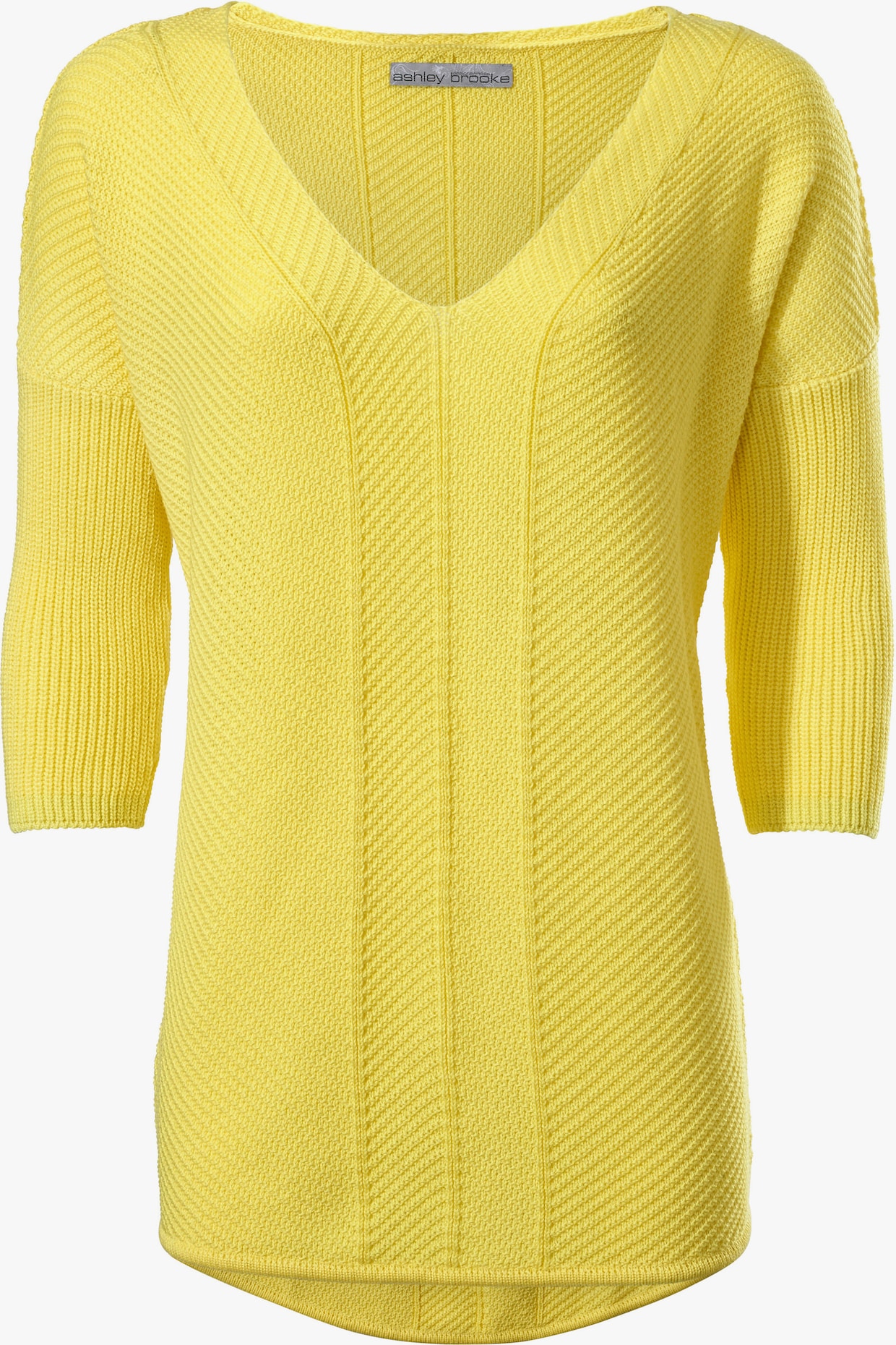 heine V-Pullover - gelb