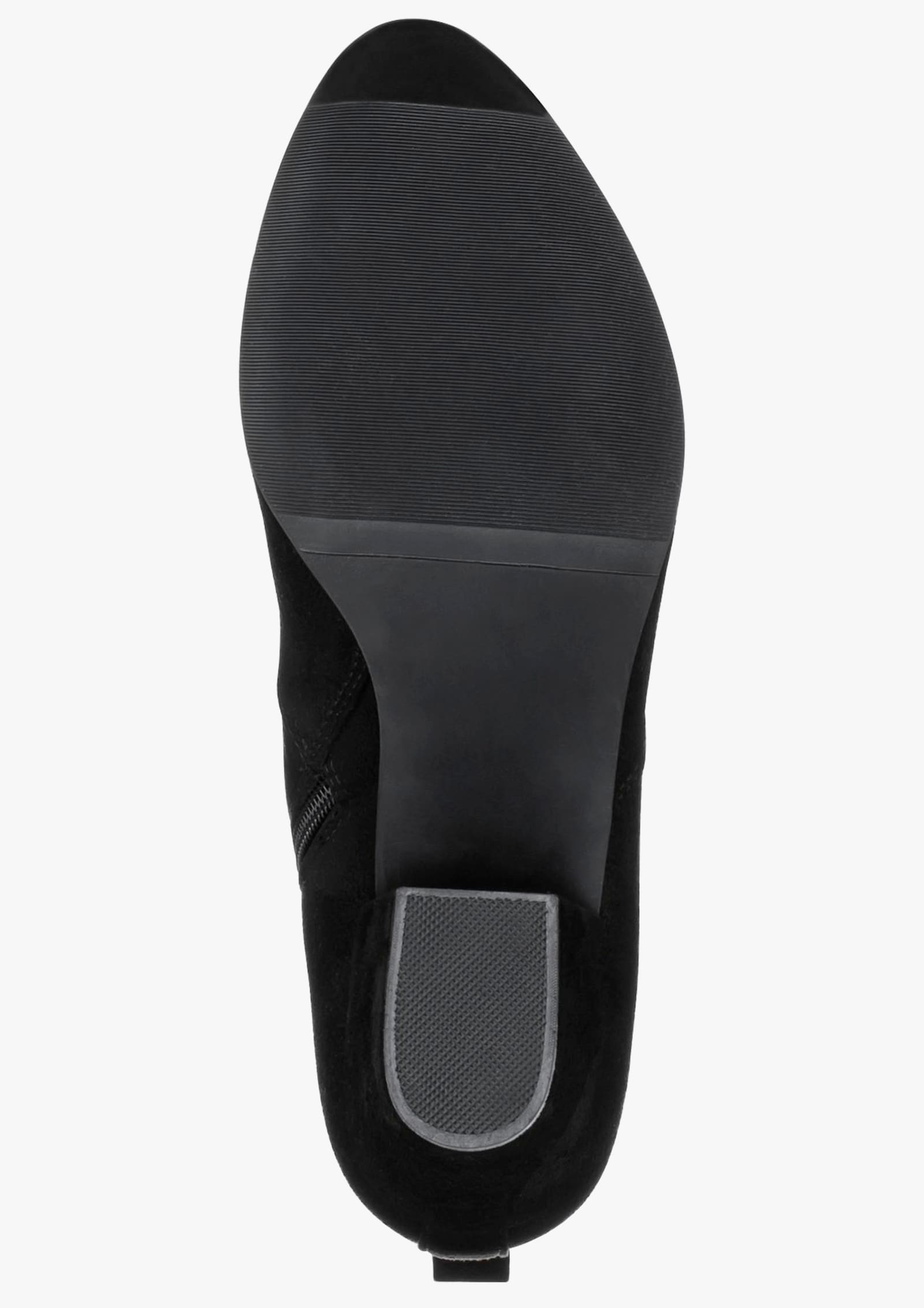 sheego Stiefelette mit Blockabsatz - schwarz