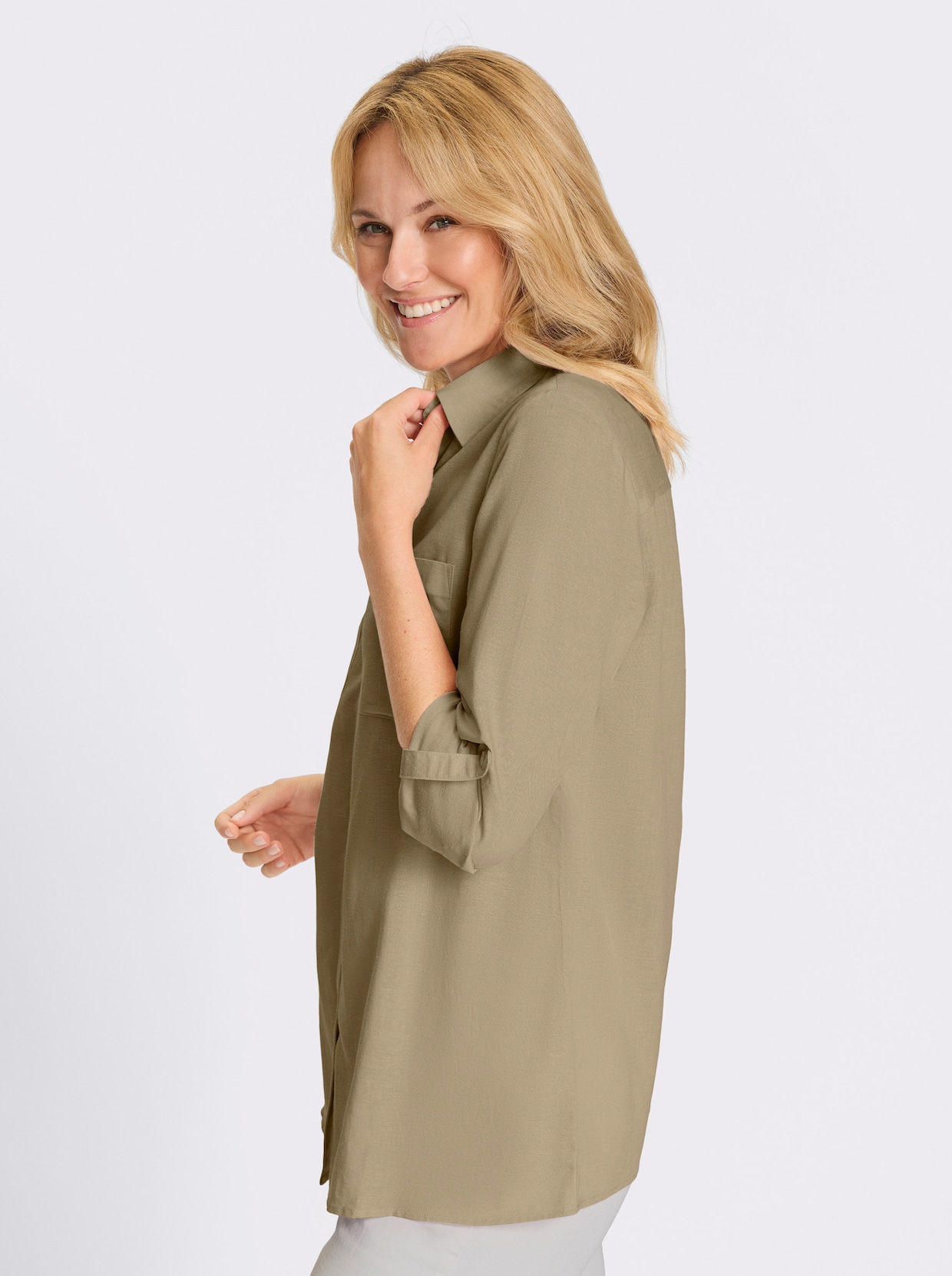 Longbluse - beige