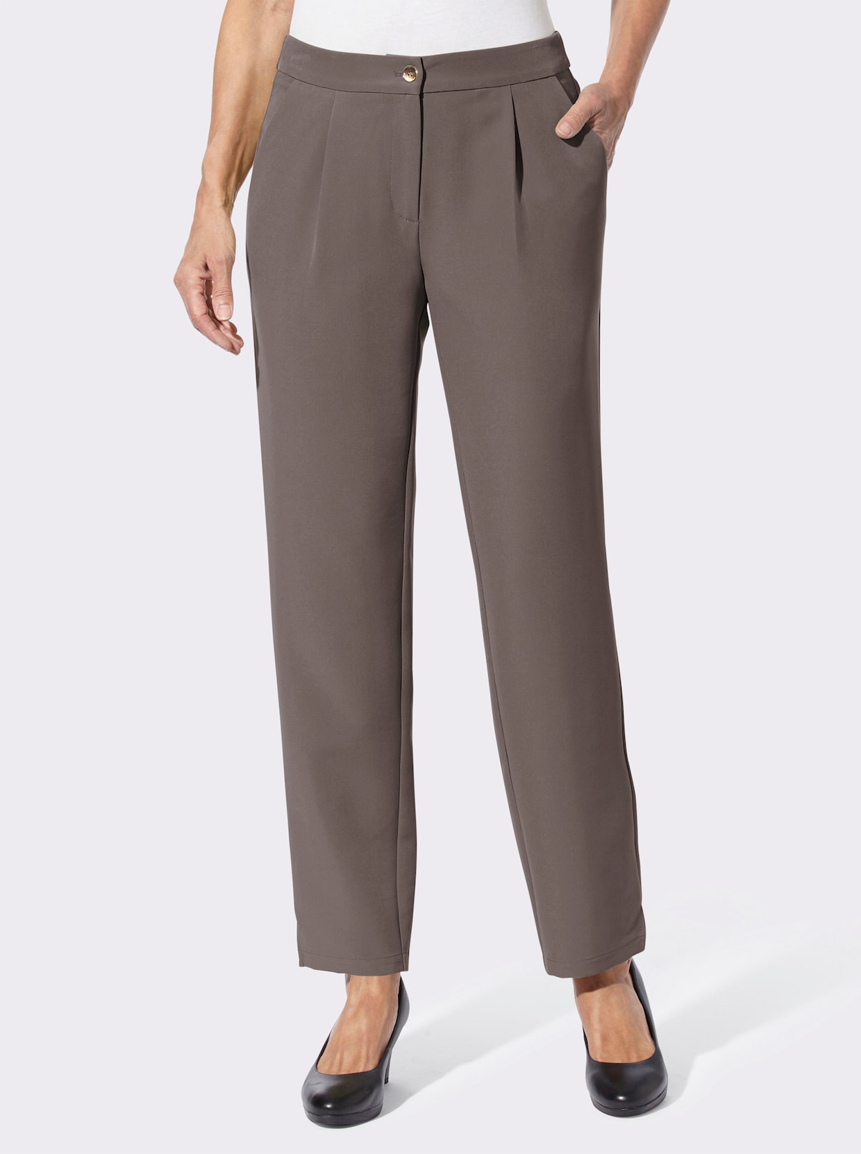 broek - donkertaupe