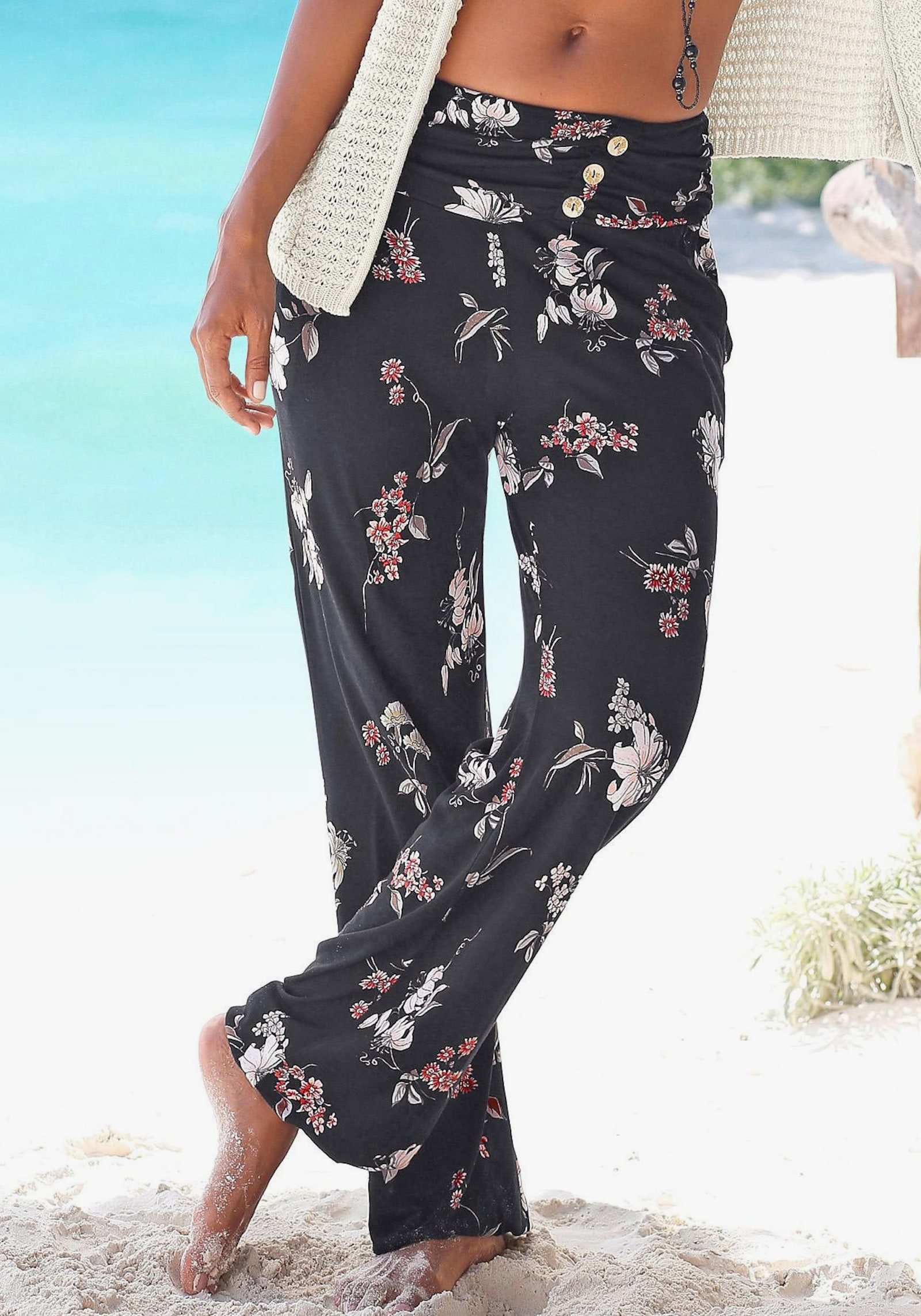 LASCANA Strandbroek - Bedrukt