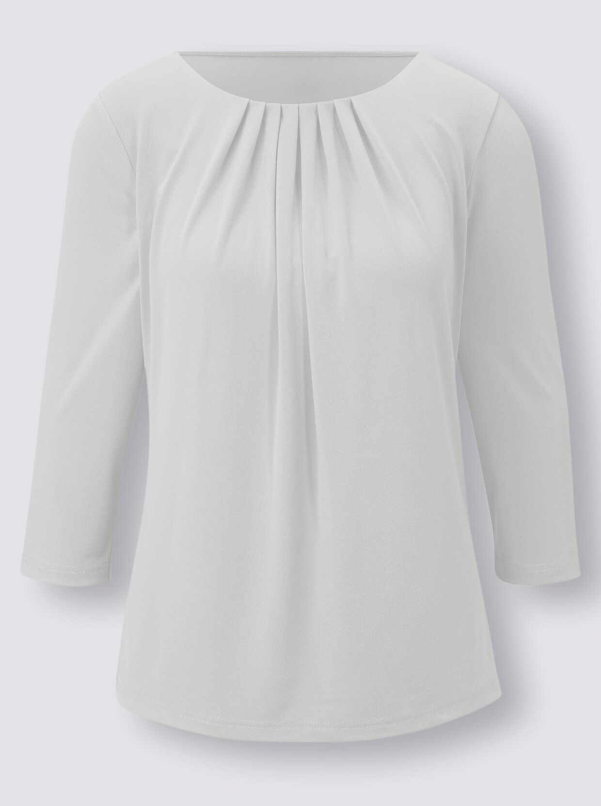 3/4-Arm-Shirt - wollweiß