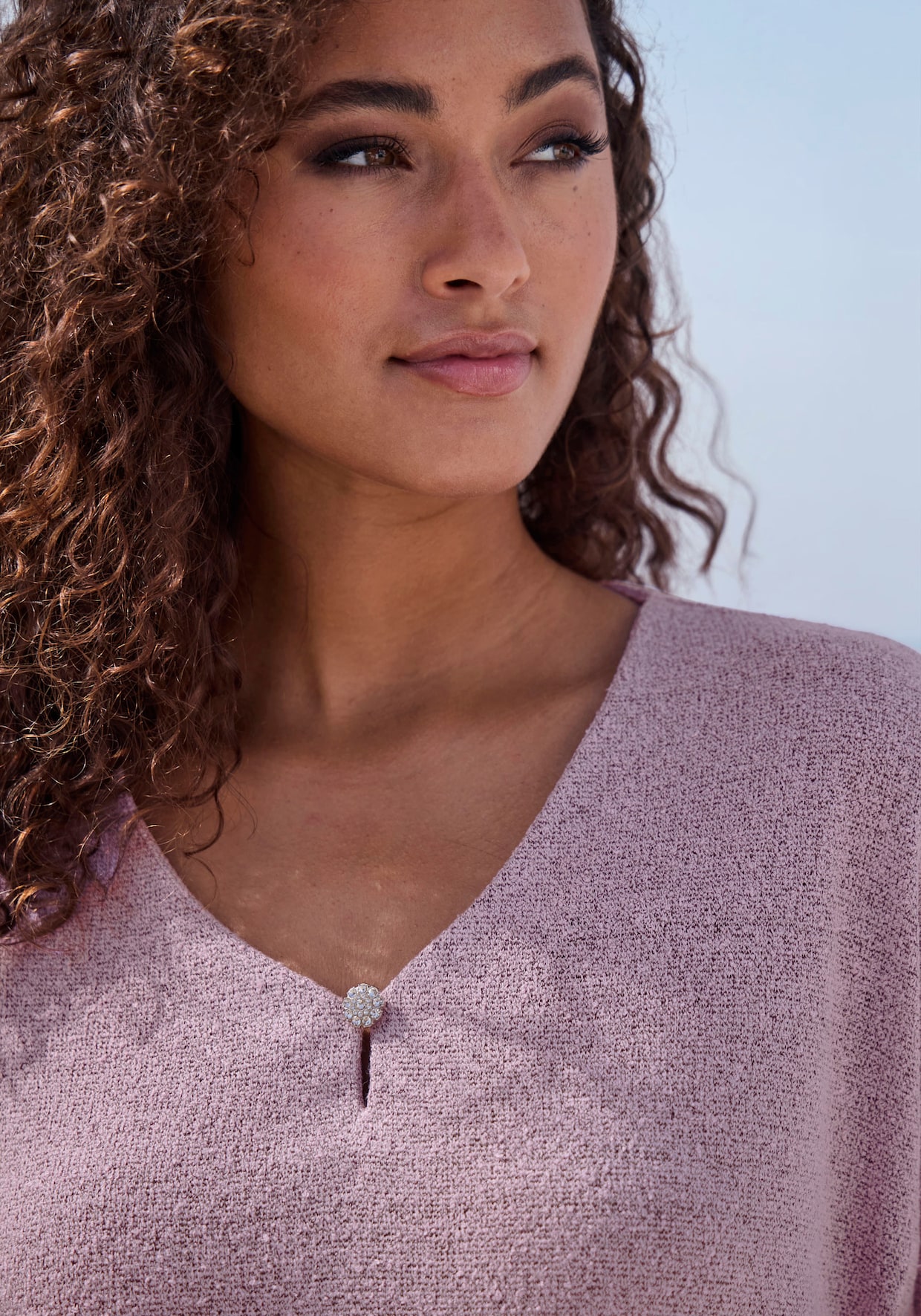 LASCANA Shirt met 3/4-mouw - lila