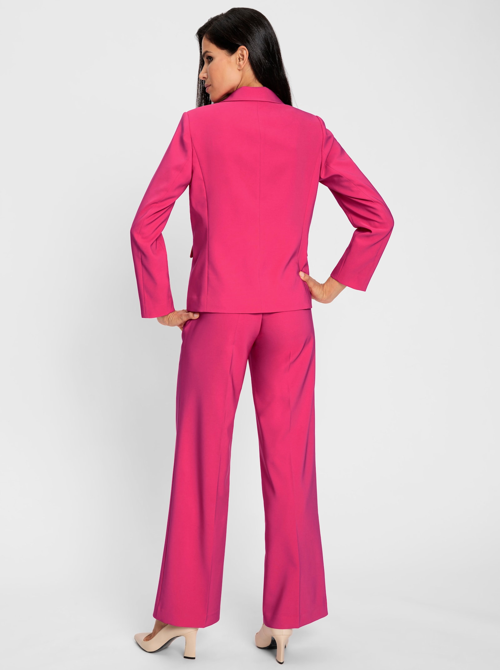 heine Hosenanzug mit Schmuckknöpfen - pink