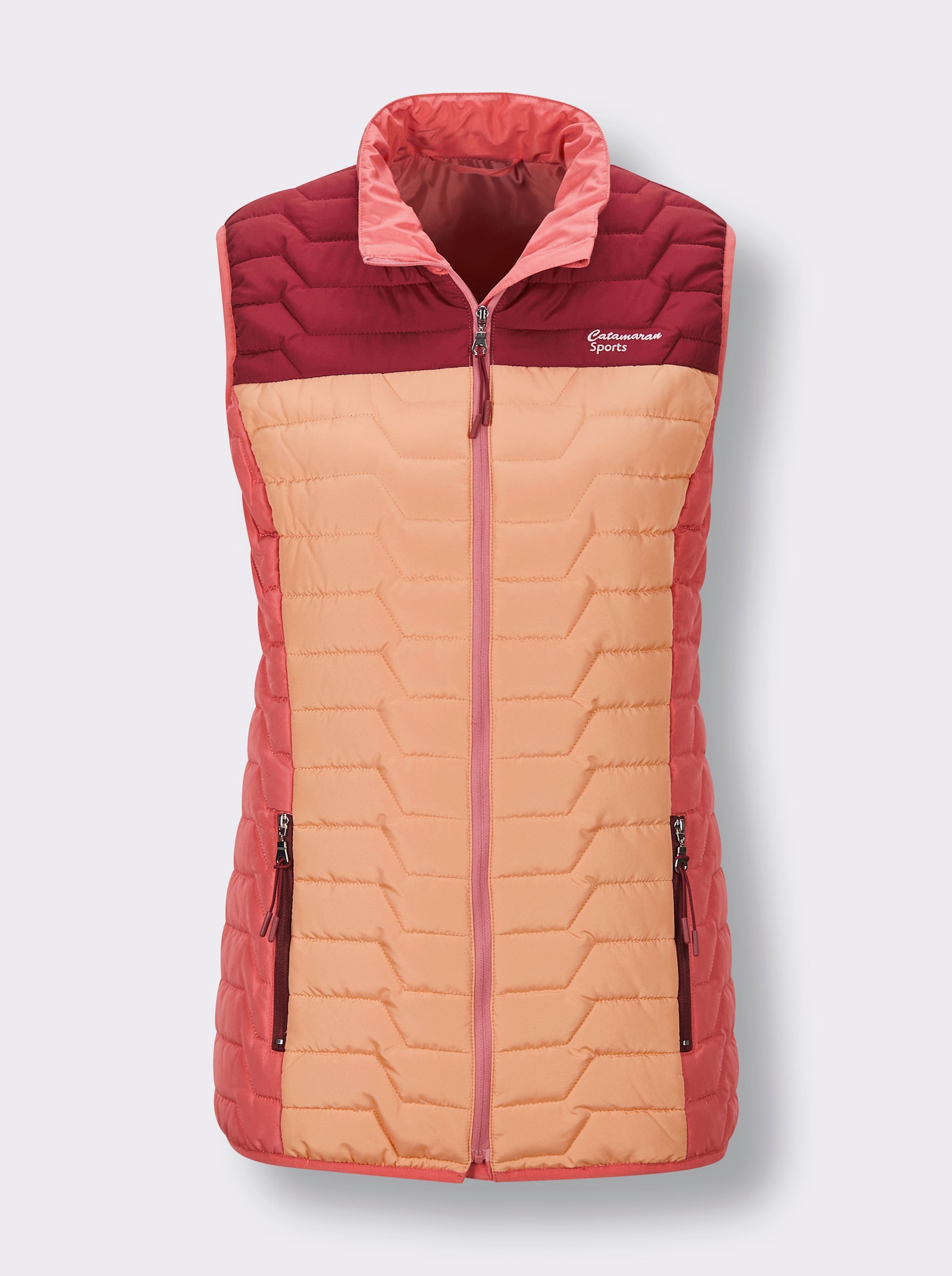 Catamaran Sports Steppweste mit elastischen Seiten - kirsche