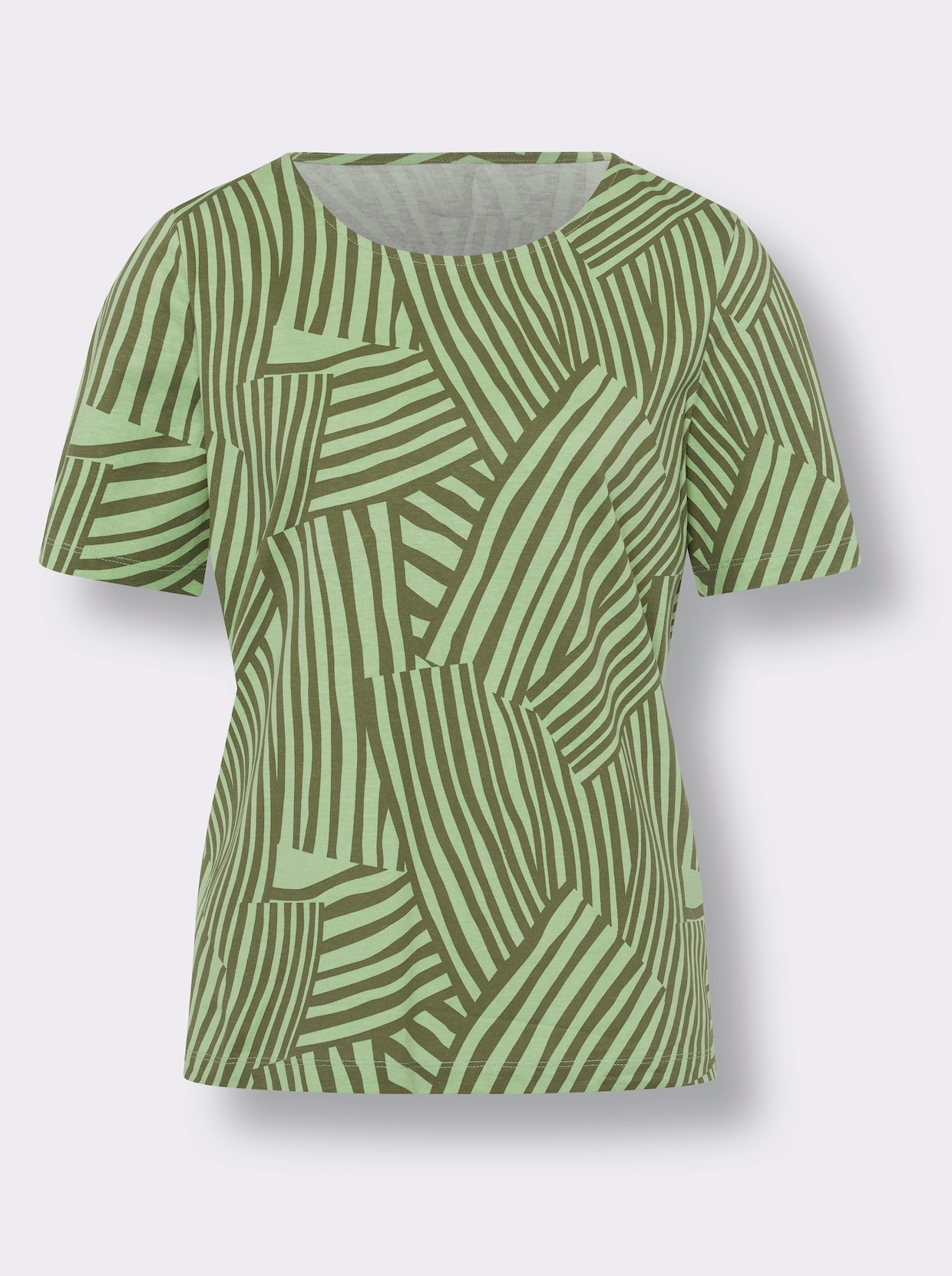 Shirt met korte mouwen - olijf/resedagroen bedrukt