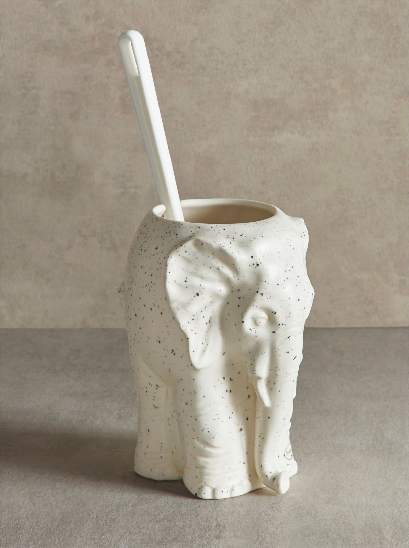 heine home Wc-borstel - wit gestippeld