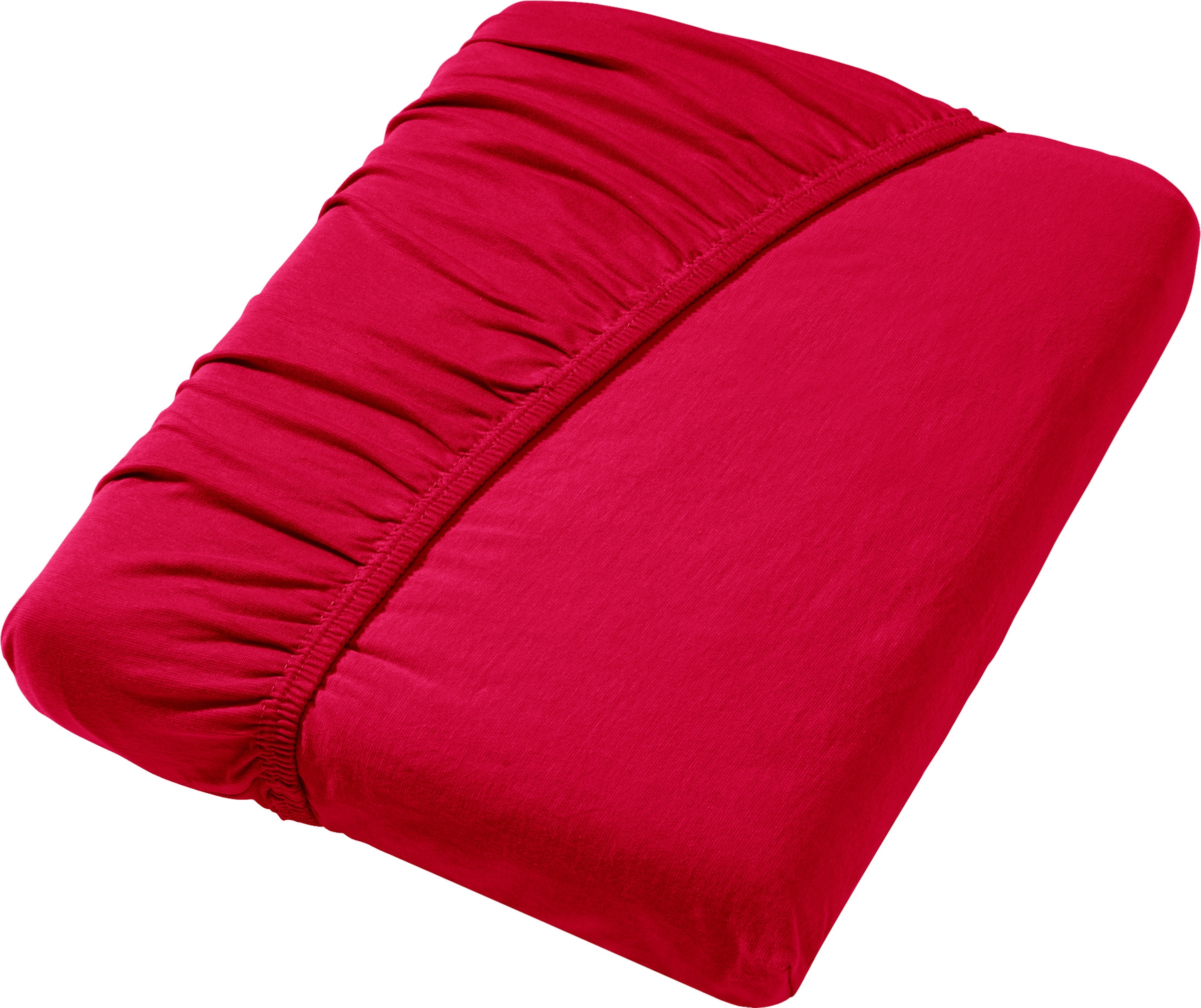 Geeignet günstig Kaufen-Spannbetttuch in rot von wäschepur. Spannbetttuch in rot von wäschepur <![CDATA[Spannbetttuch Mako-Jersey in besonders hautverträglicher Qualität. Mit elastischem Rundum-Gummizug. Geeignet für Matratzenhöhe bis zu 20 cm.]]>. 