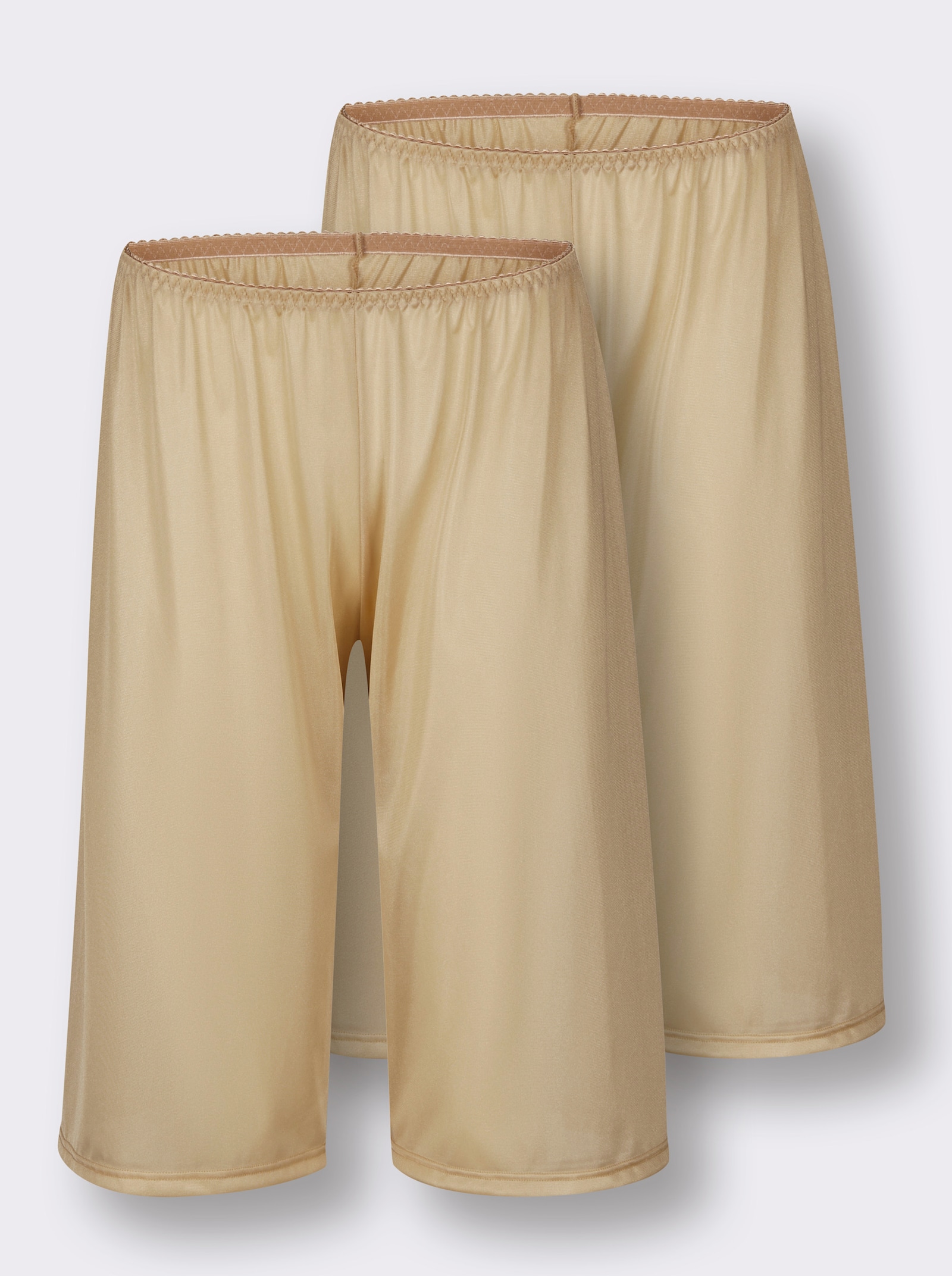 wäschepur Kalhotová spodnička s elegantním leskem - písková