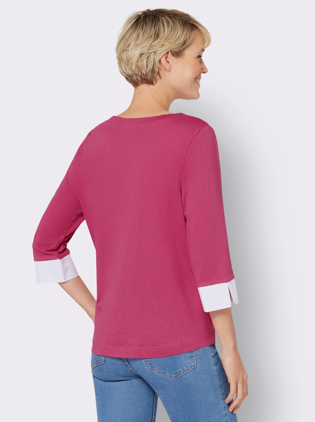 2-in-1-shirt - fuchsia