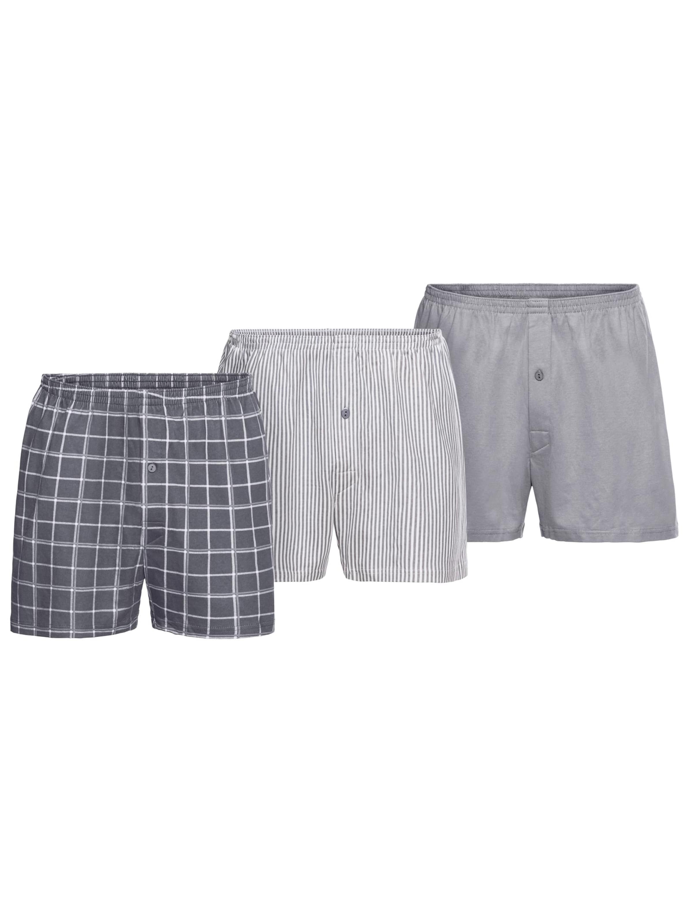 Boxershorts - grau-sortiert