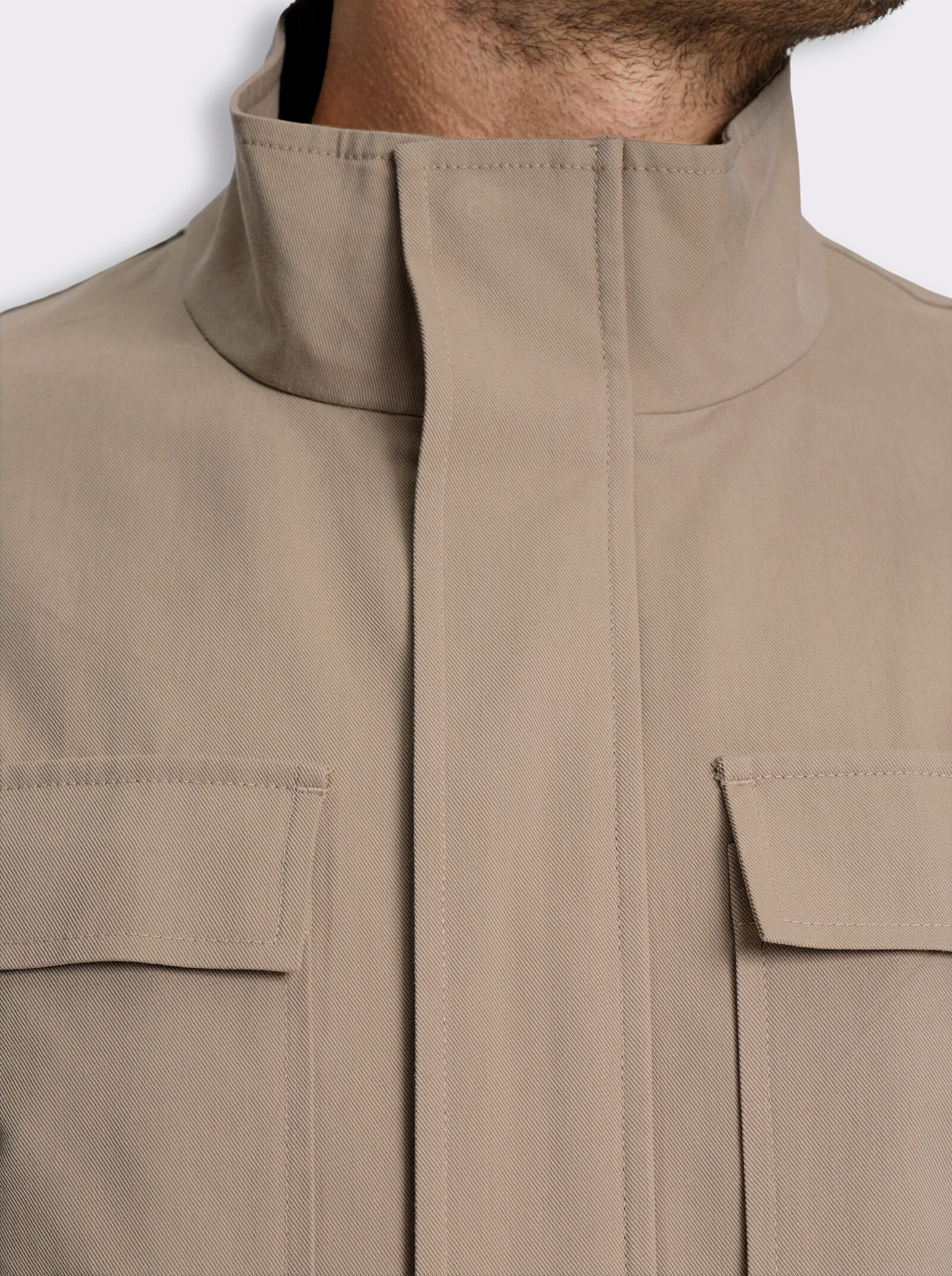 Marco Donati Jacke im Baumwoll-Lyocell-Mix - sesam