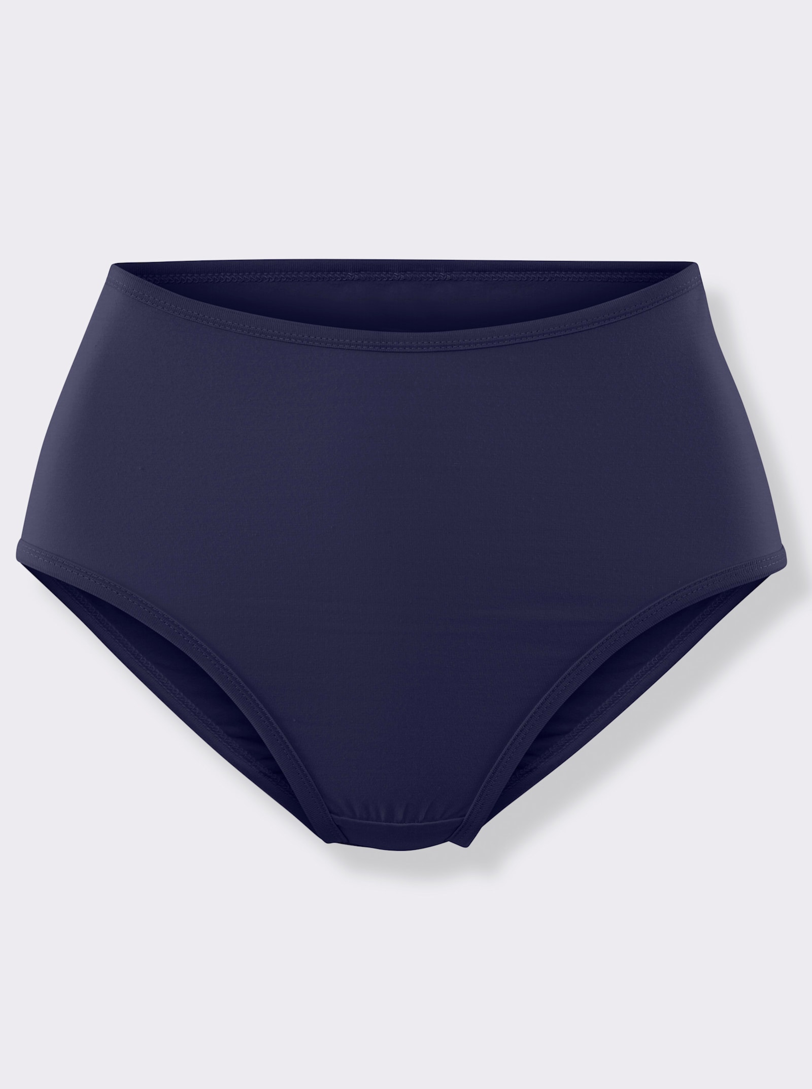 wäschepur Taillenslip mit elastischen Beinabschlüssen - bleu + marine + bordeaux