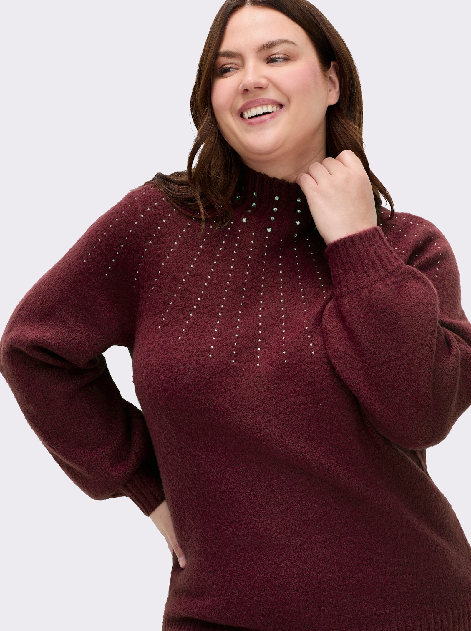 sheego by Joe Browns Pullover - bordeaux