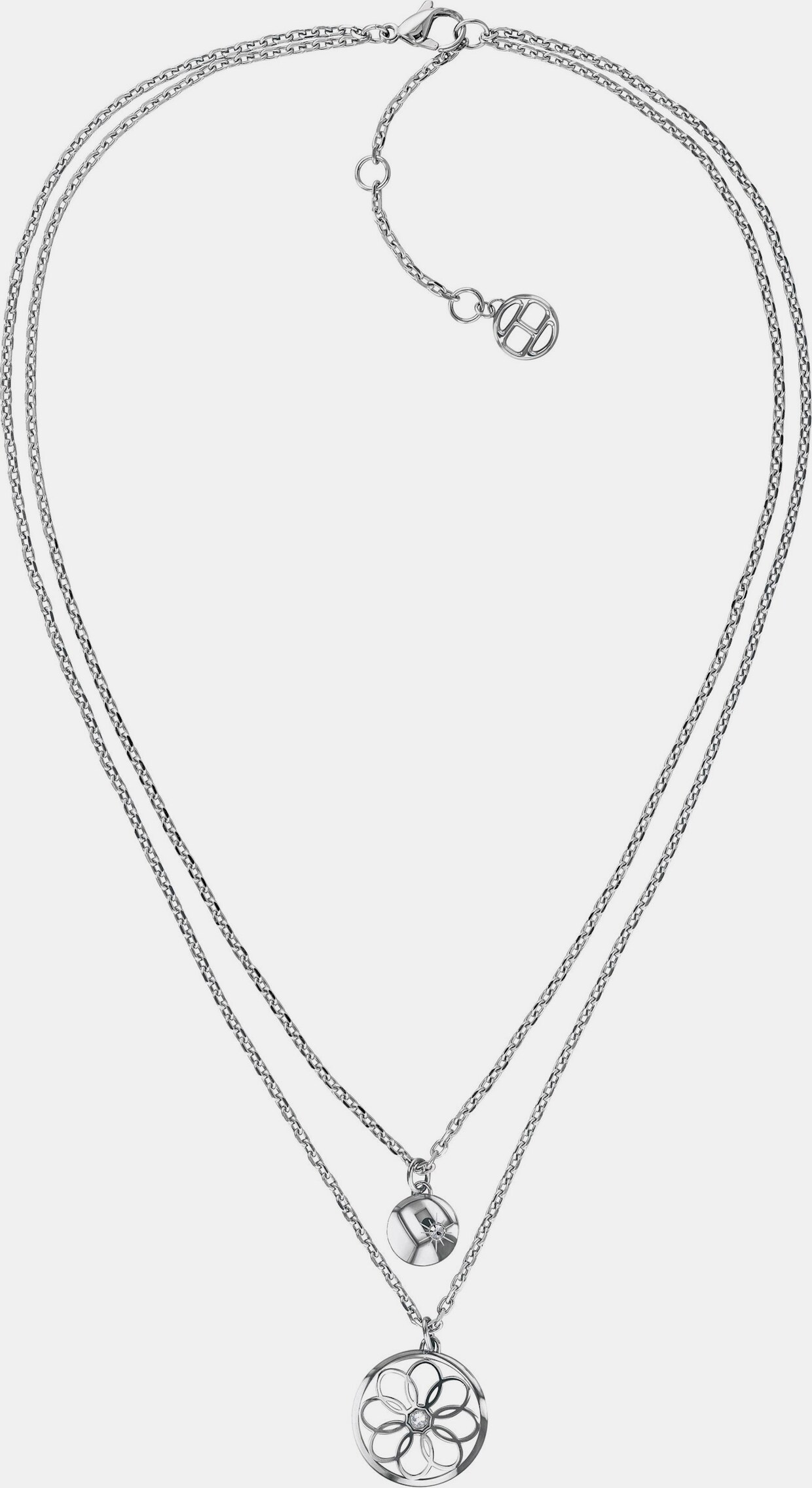 TOMMY HILFIGER Kette mit Anhänger - edelstahlfarben