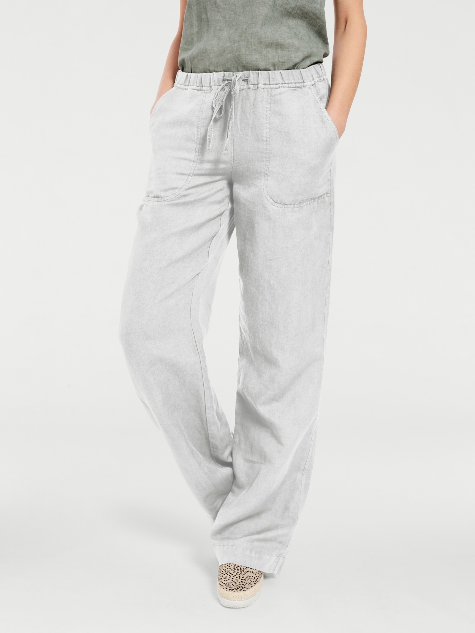 heine Schlupfhose mit weitem Bein - weiß