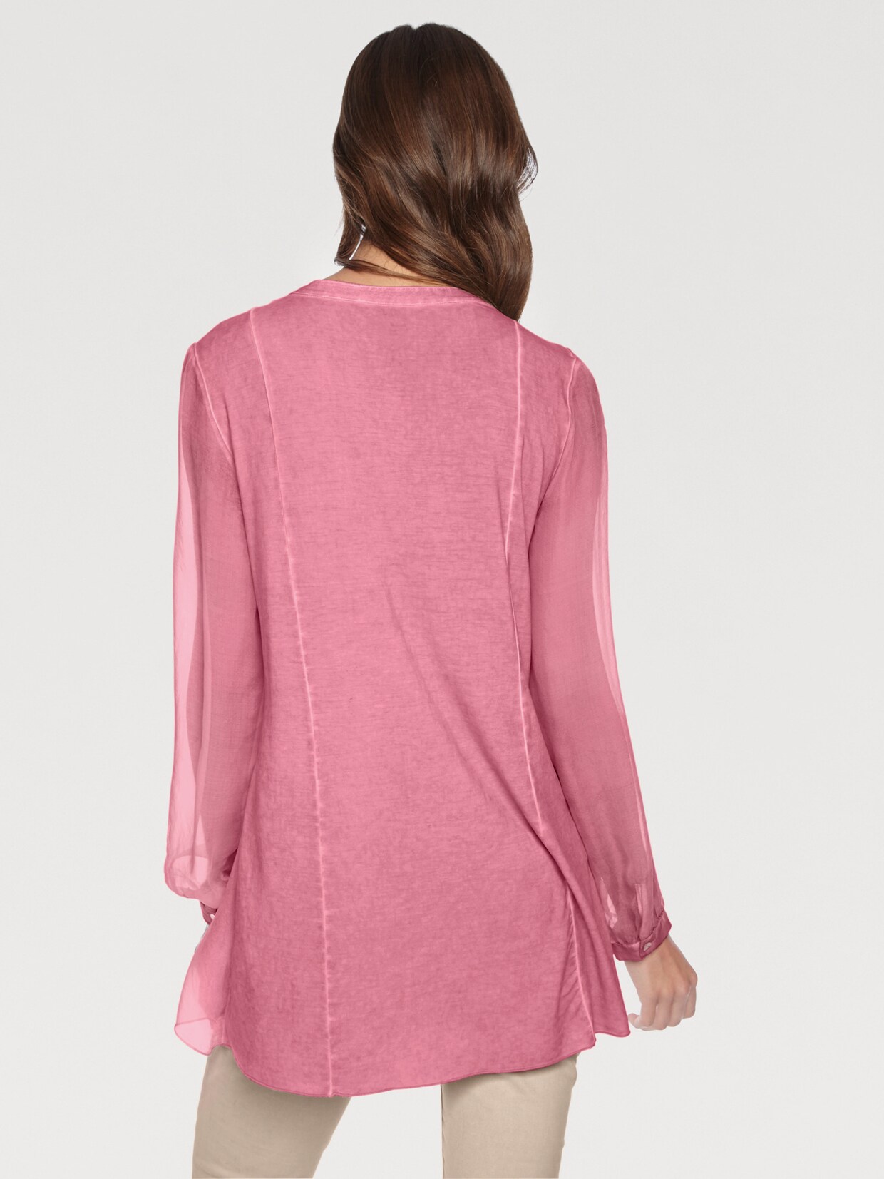 heine Longline blouse - smoke roze