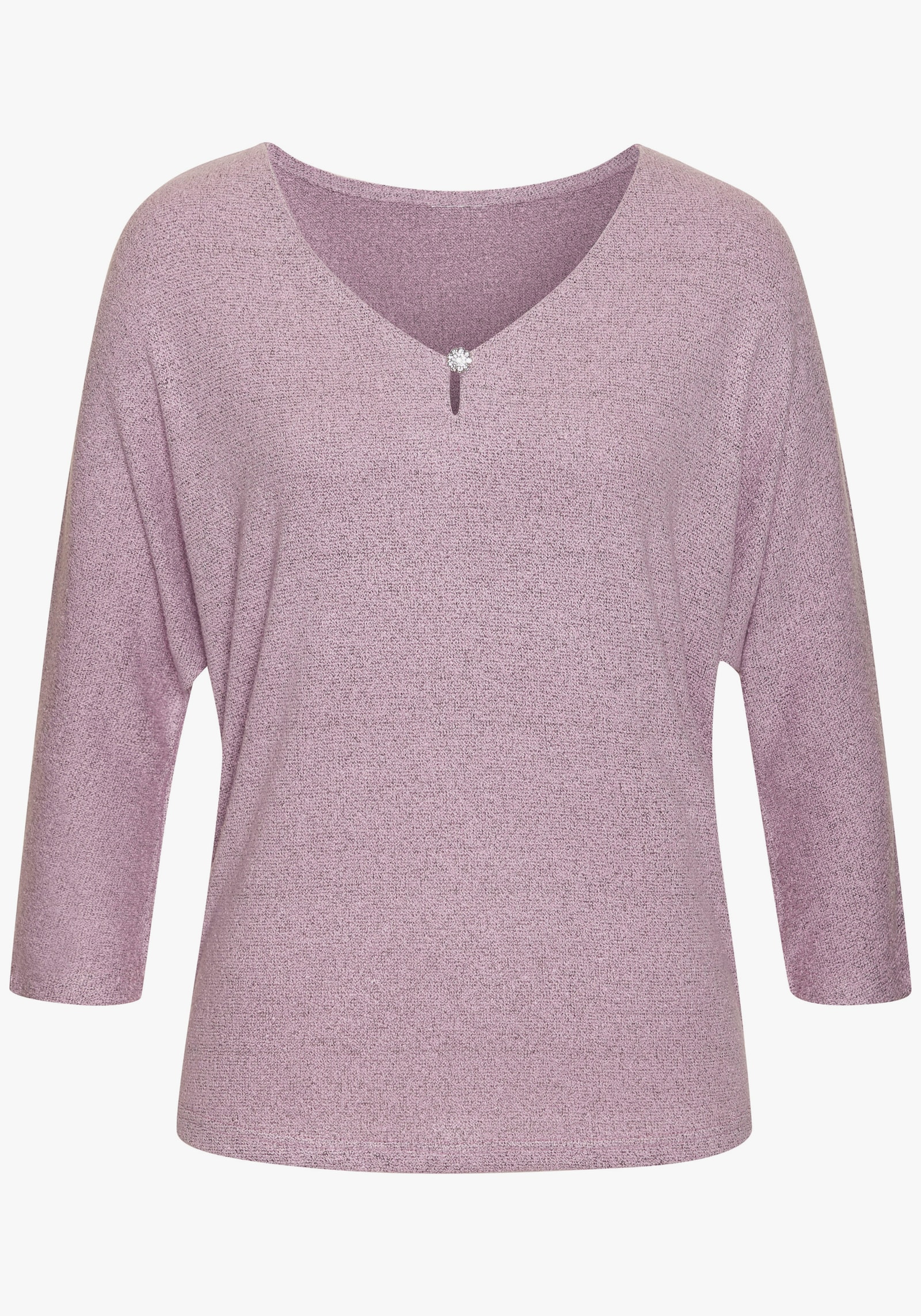 LASCANA 3/4-Arm-Shirt - flieder