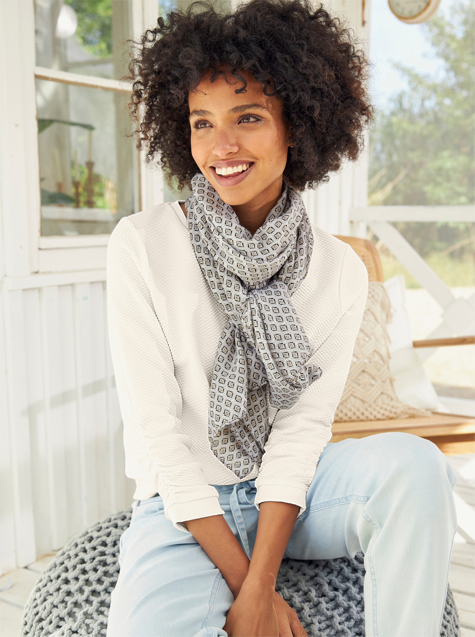 heine Sjaal - zilvergrijs