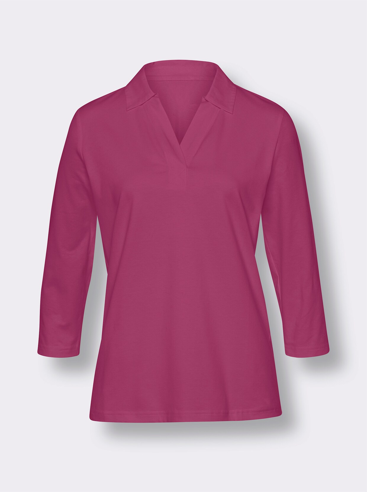 heine Shirt met 3/4-mouw - heide