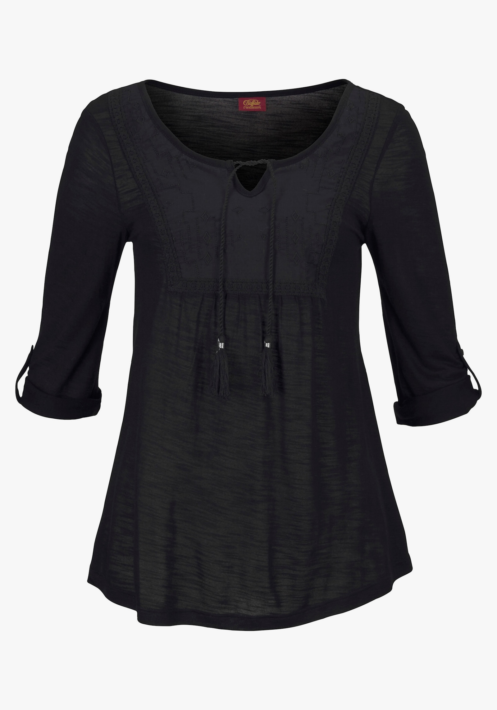 Buffalo T-shirt de plage - noir