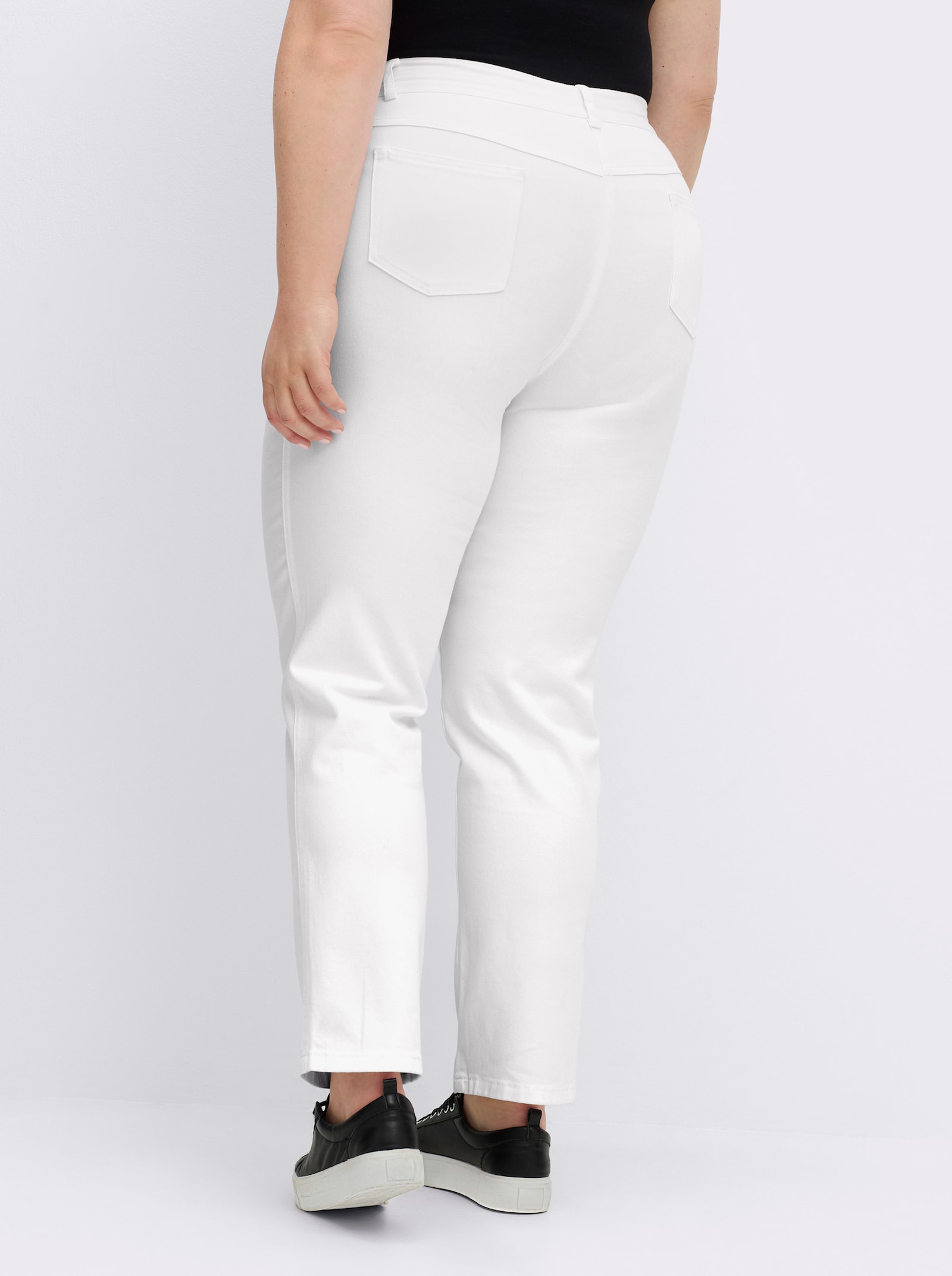 5-Pocket-Jeans gerade geschnitten - wollweiß