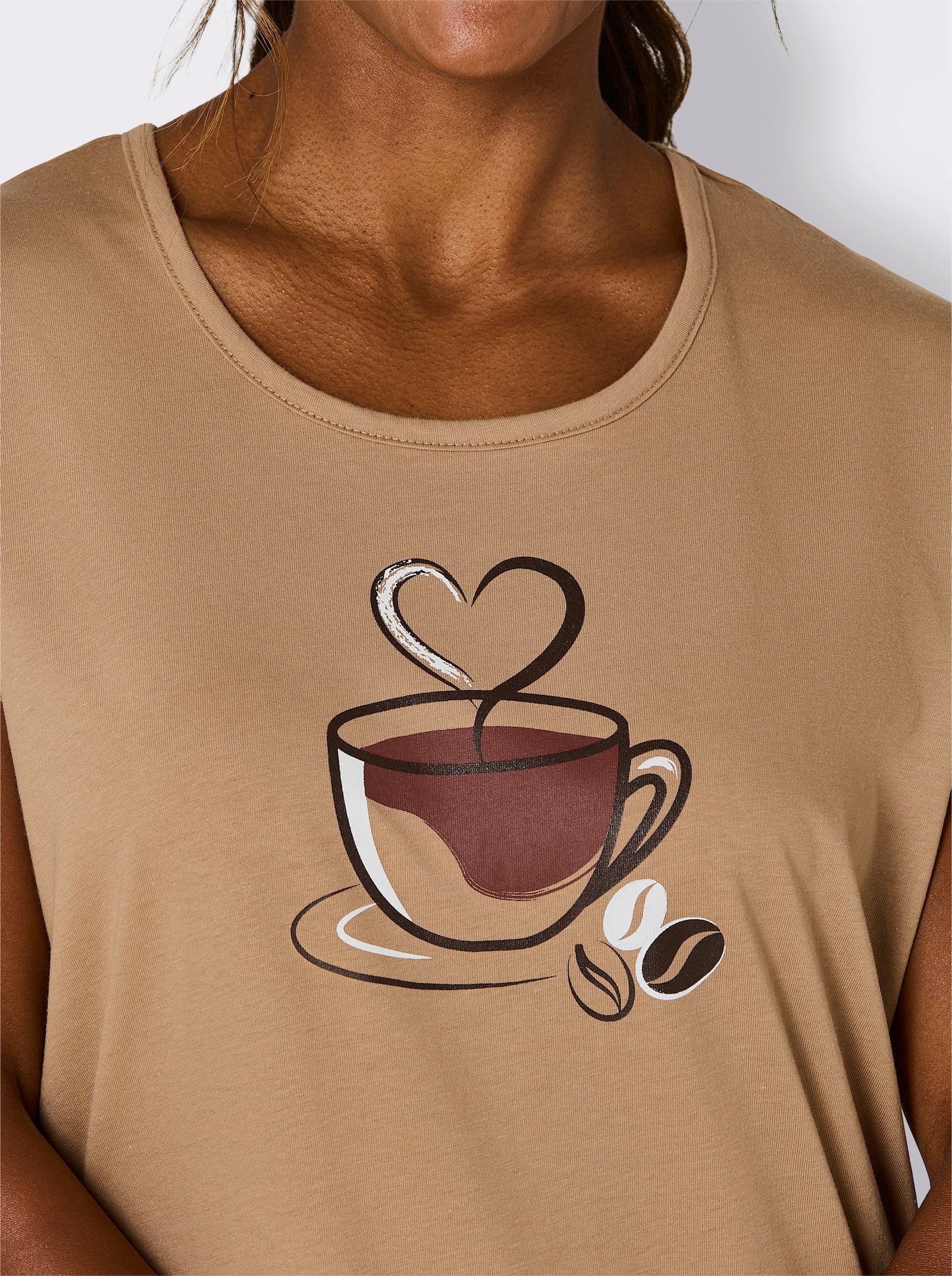 wäschepur Sleepshirts - camel + schoko