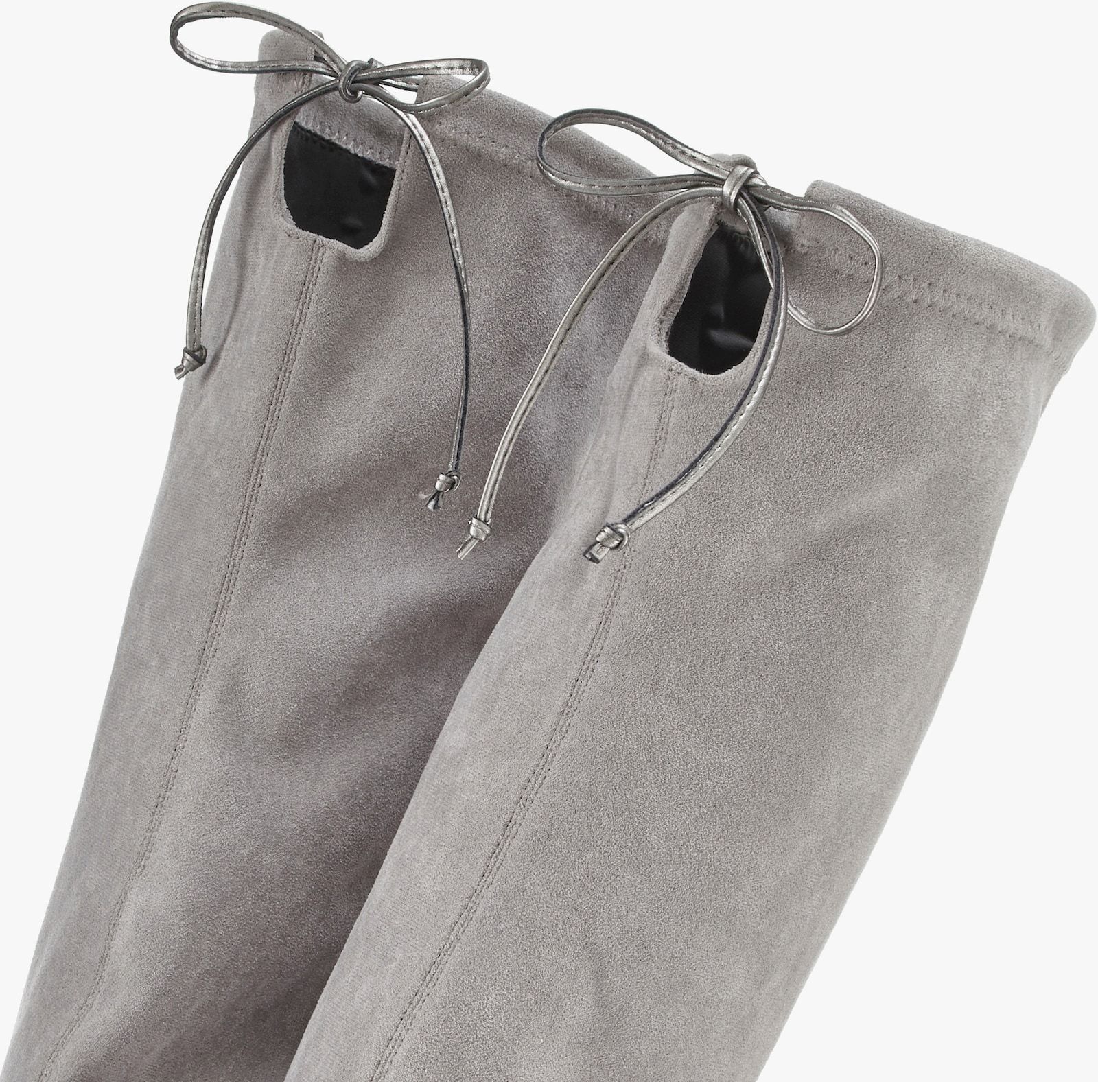 LASCANA Overkneestiefel - hellgrau