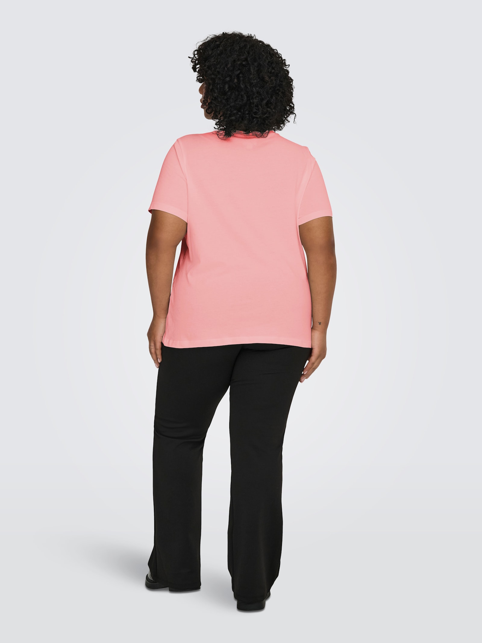 ONLY CARMAKOMA T-Shirt - rosy touch print:silver glitter heart