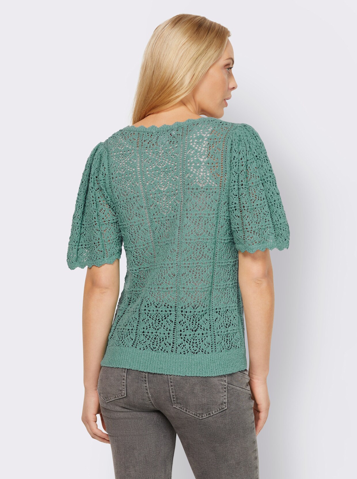 heine Ajourpullover - salie
