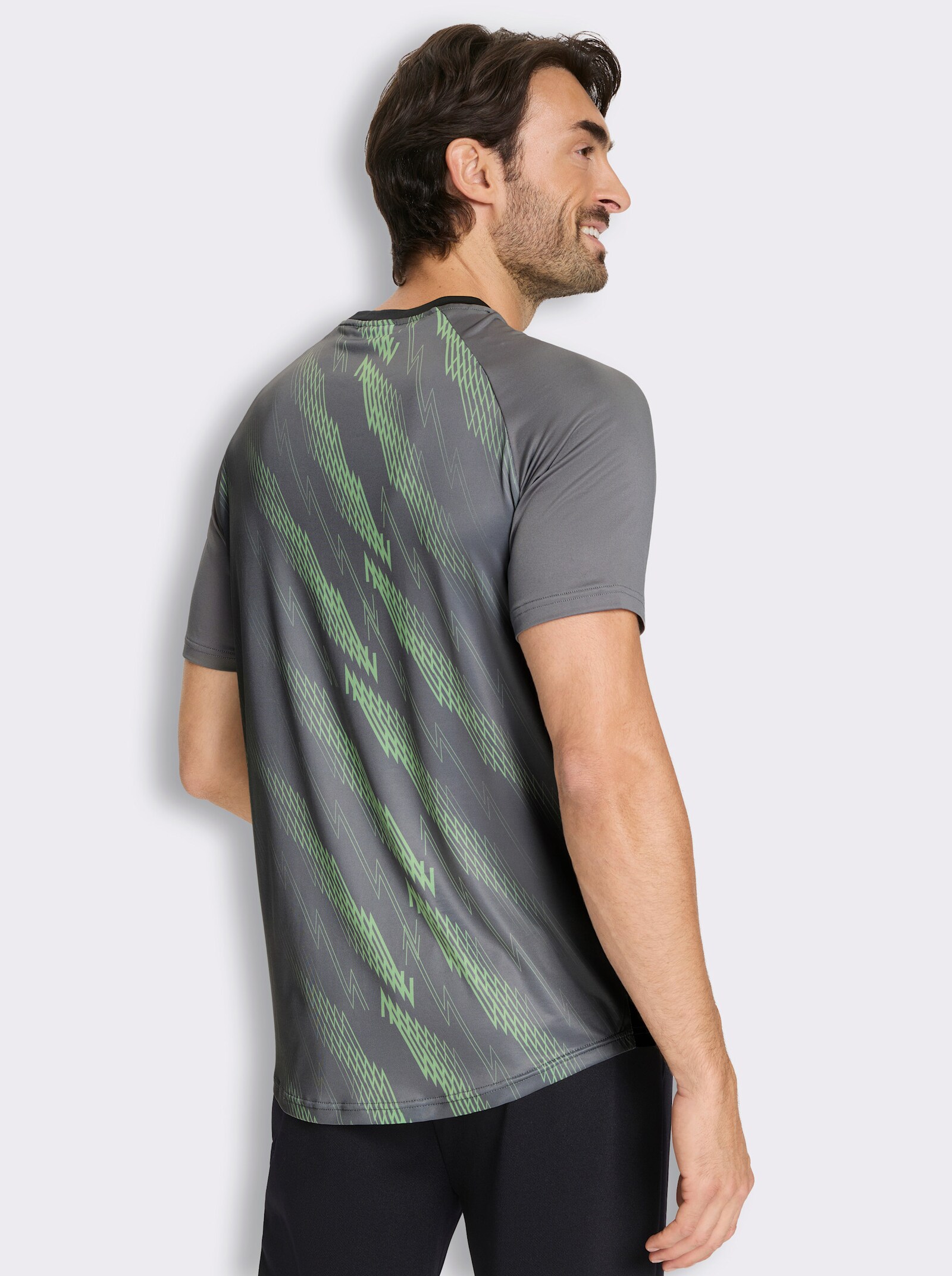 Catamaran Sports Funktionsshirt - grau-reseda-bedruckt
