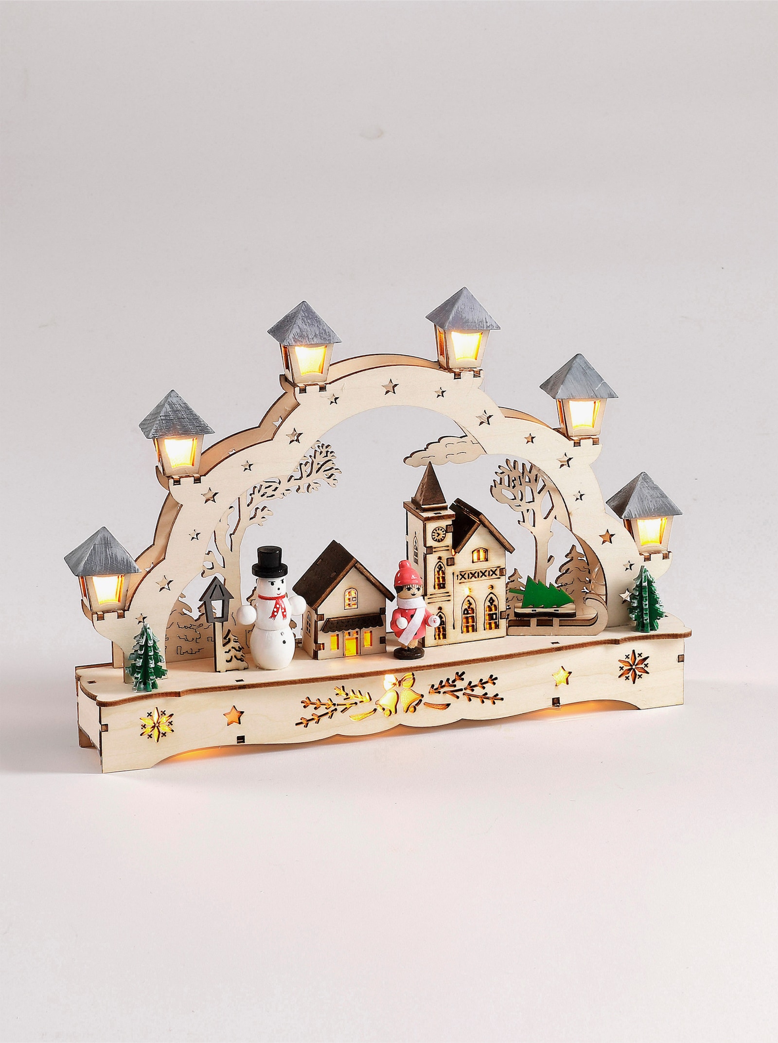 Weihnachtslichterbogen - beige