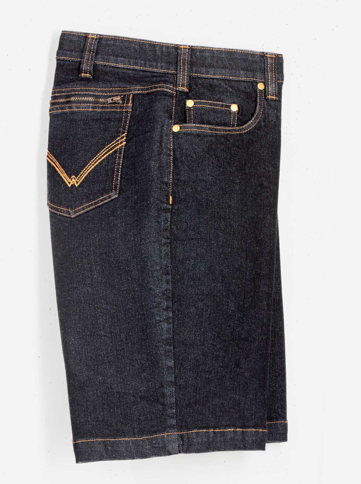 Jeans-Bermudas - black-denim