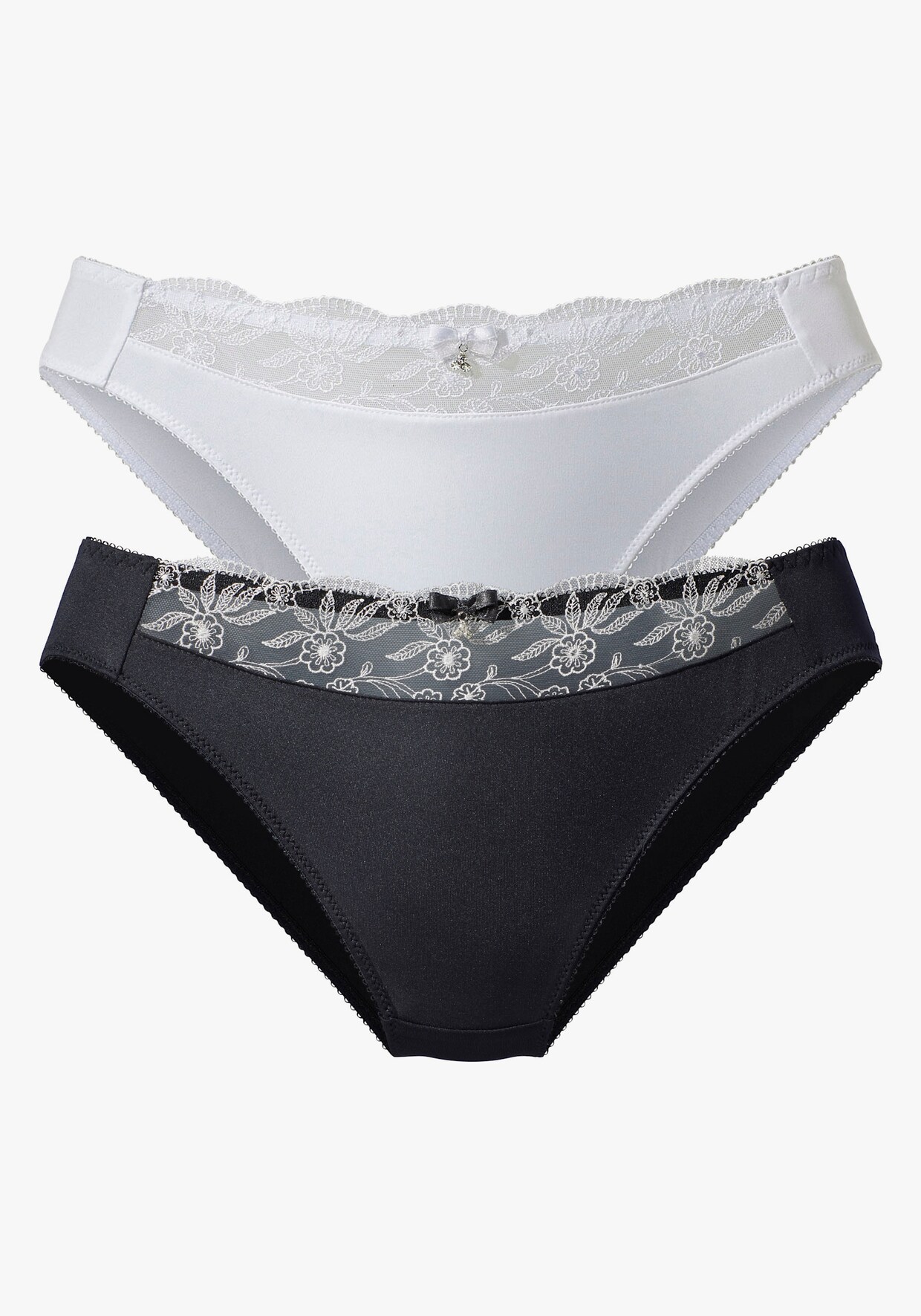 Nuance Slip - schwarz-weiß+weiß