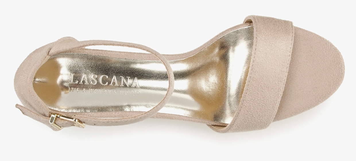 LASCANA Sandaal met hoge hak - beige