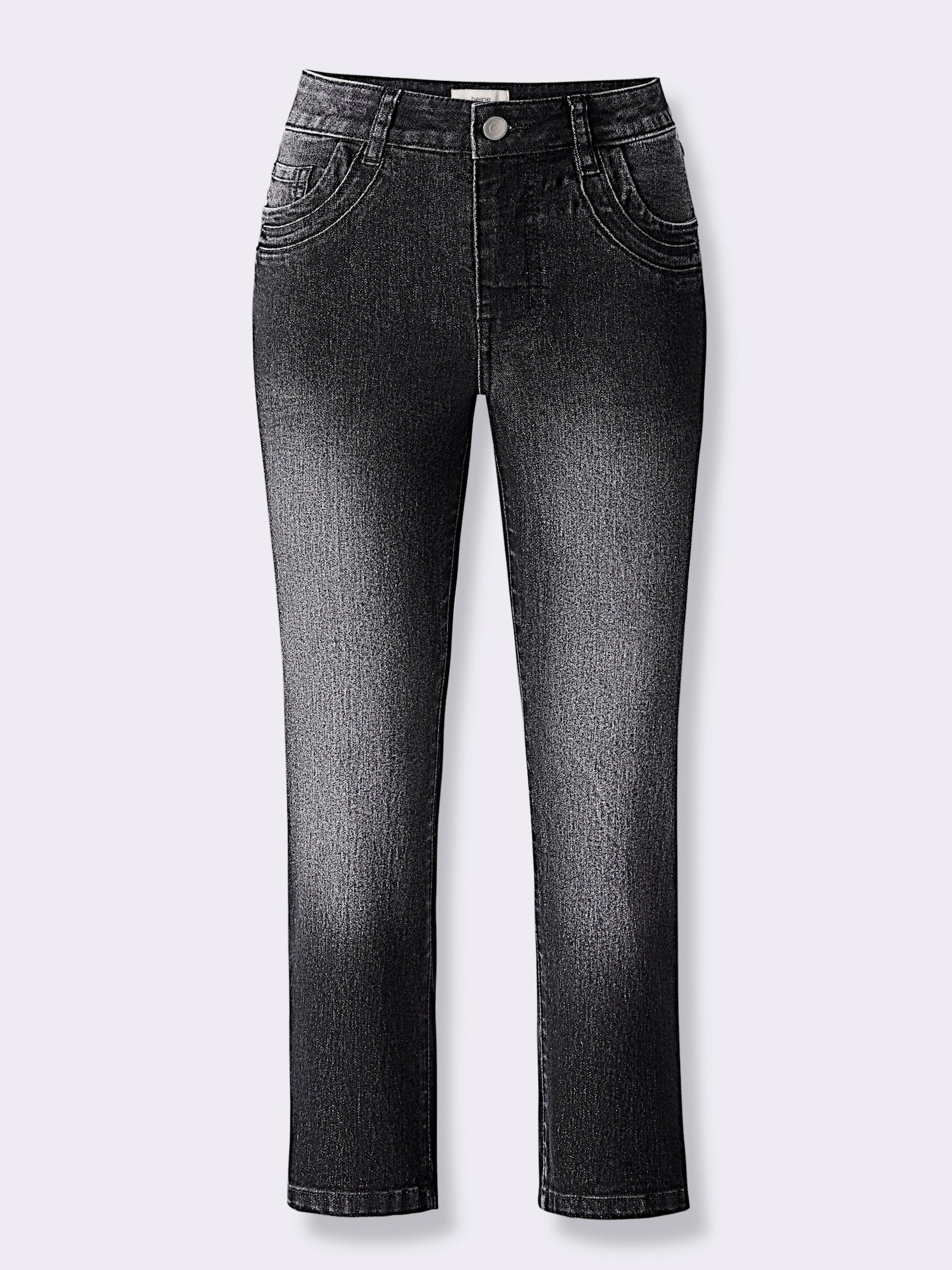 heine Caprijeans im 5-Pocket-Stil - black denim