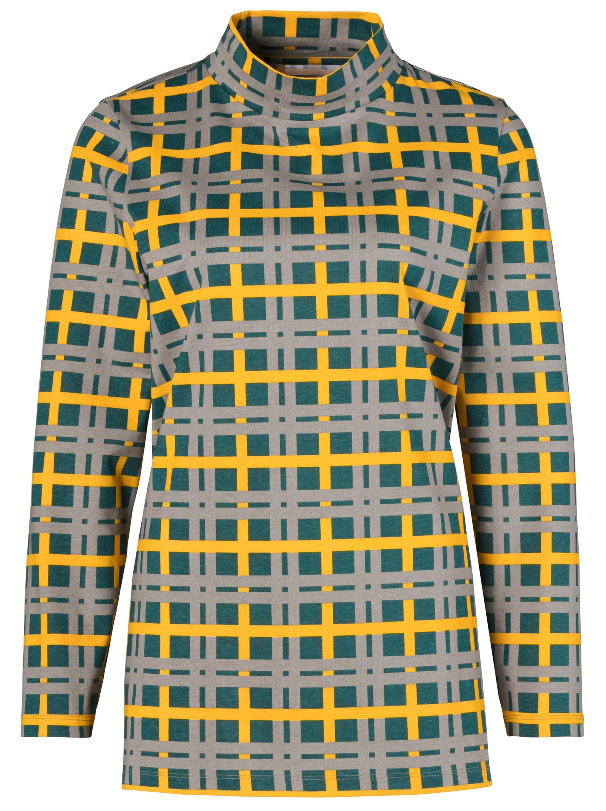 Longshirt - grün-kariert
