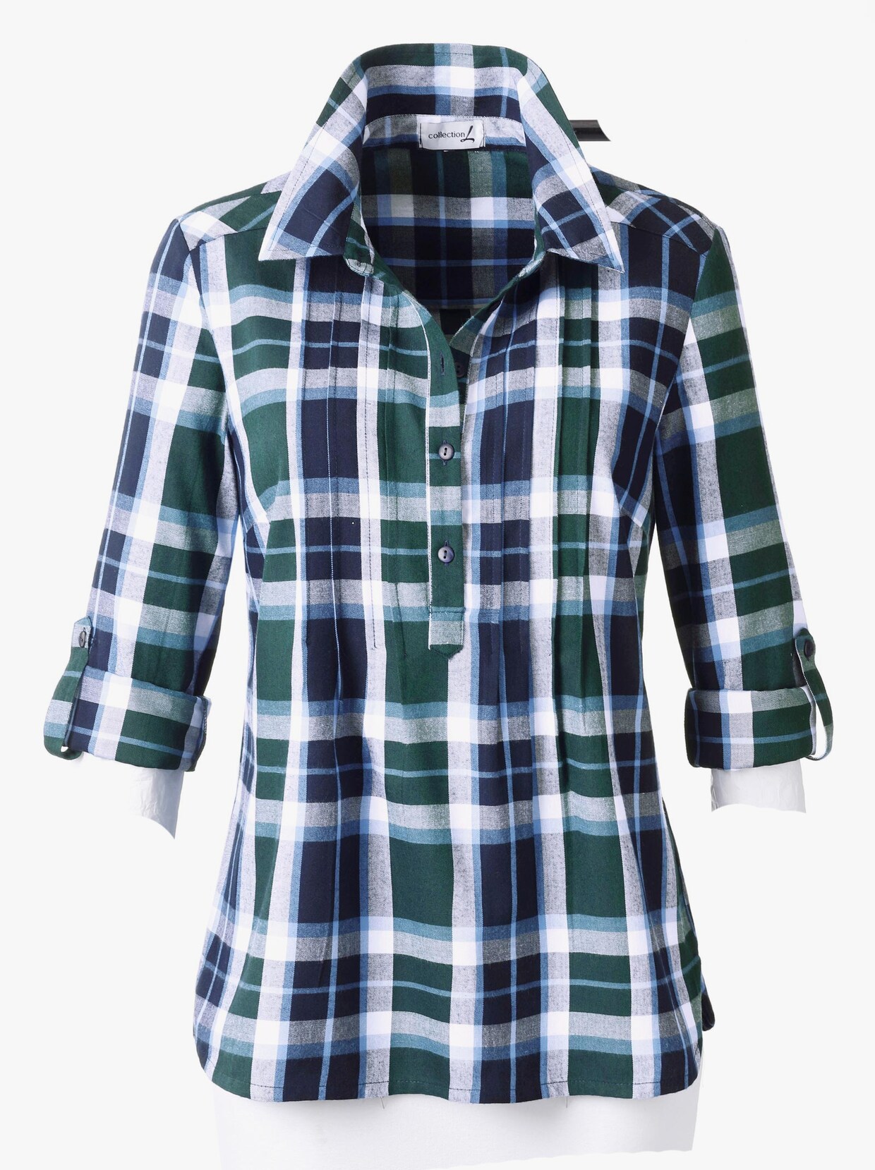 Geruite blouse - groen geruit