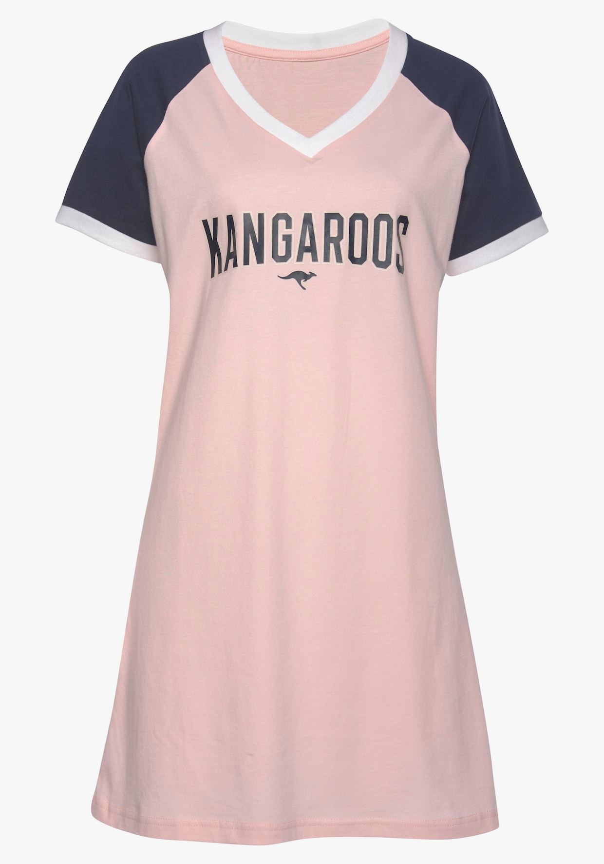 KangaROOS Bigshirt - rosa-dunkelblau