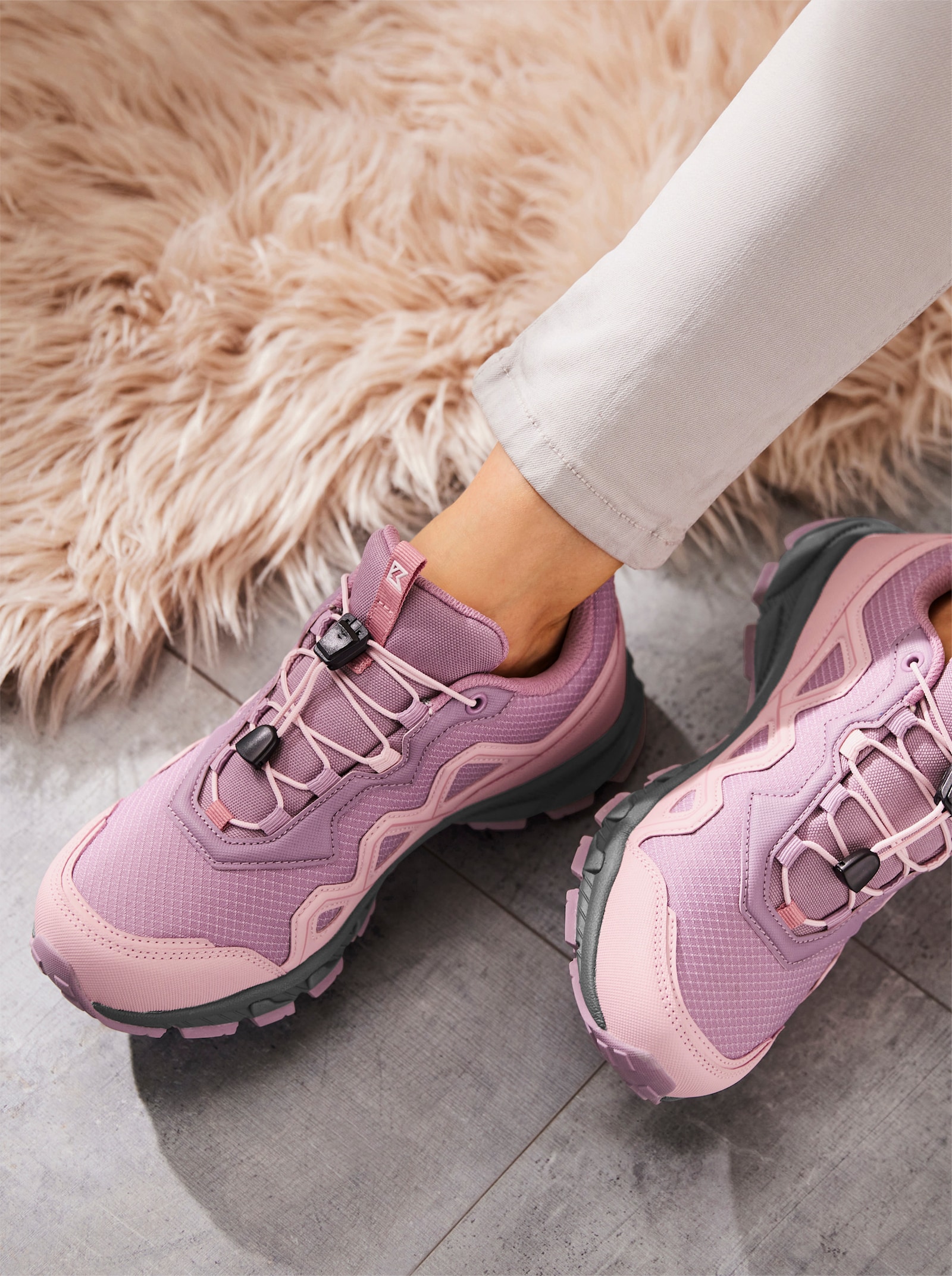 Sneaker mit Schnellverschluss - hellrose