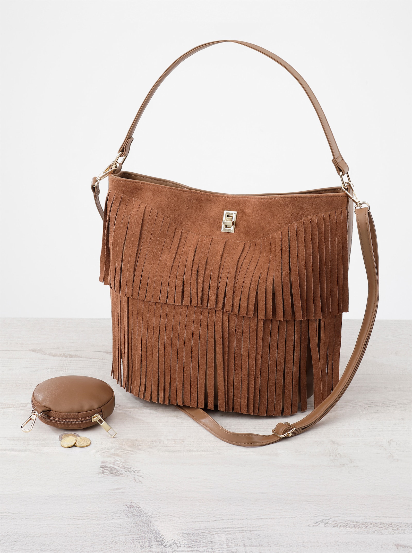Handtaschen-Set, 2-tlg. - braun