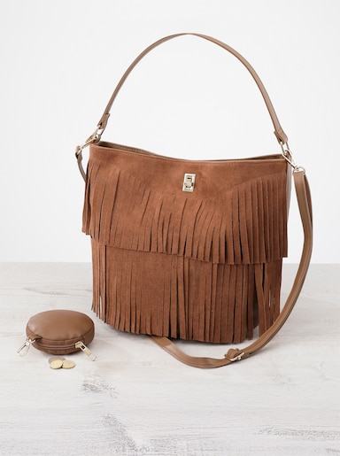Handtaschen-Set, 2-tlg. - braun
