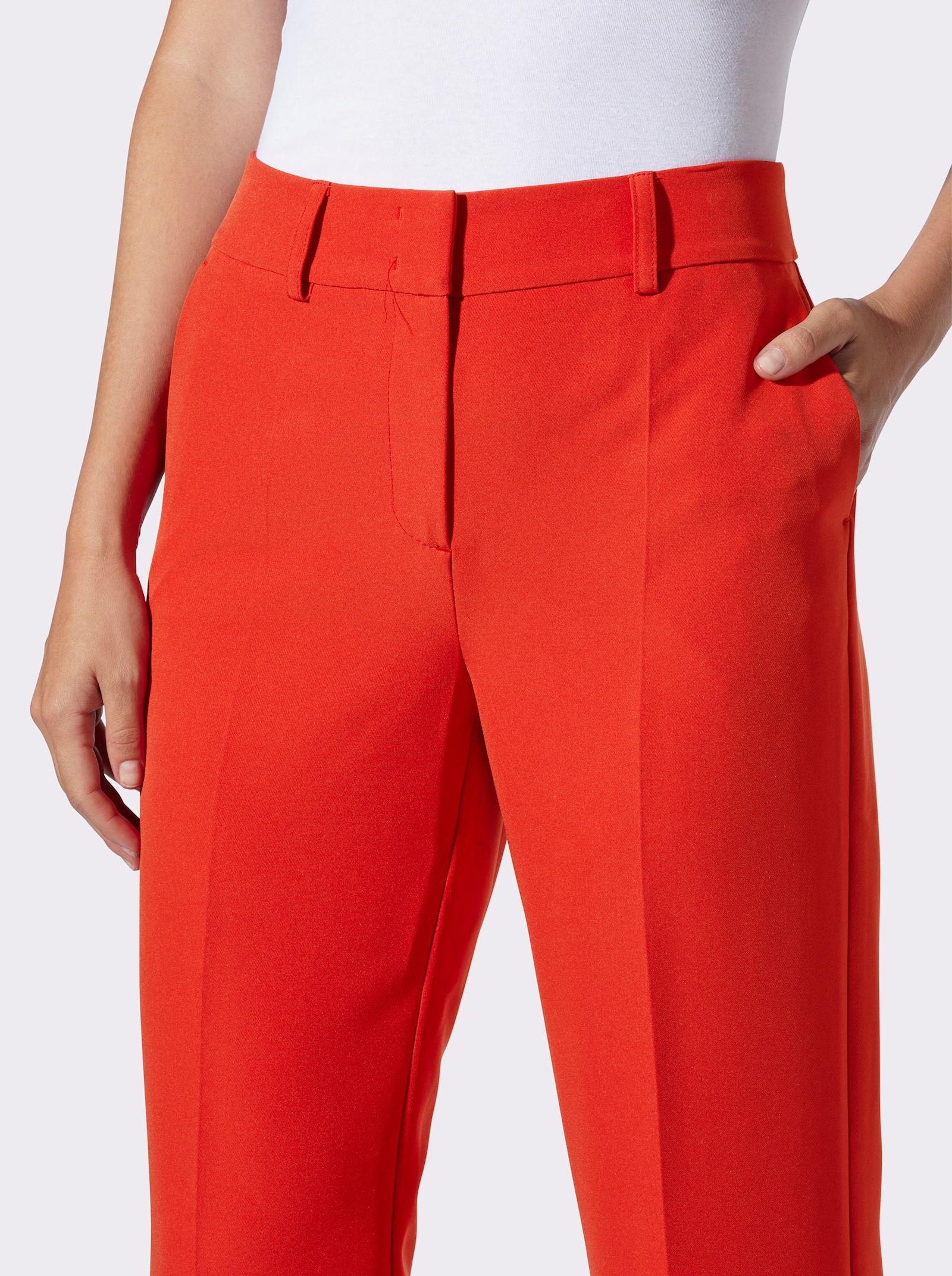 heine Marlene-Hose mit breitem Bund - erdbeere