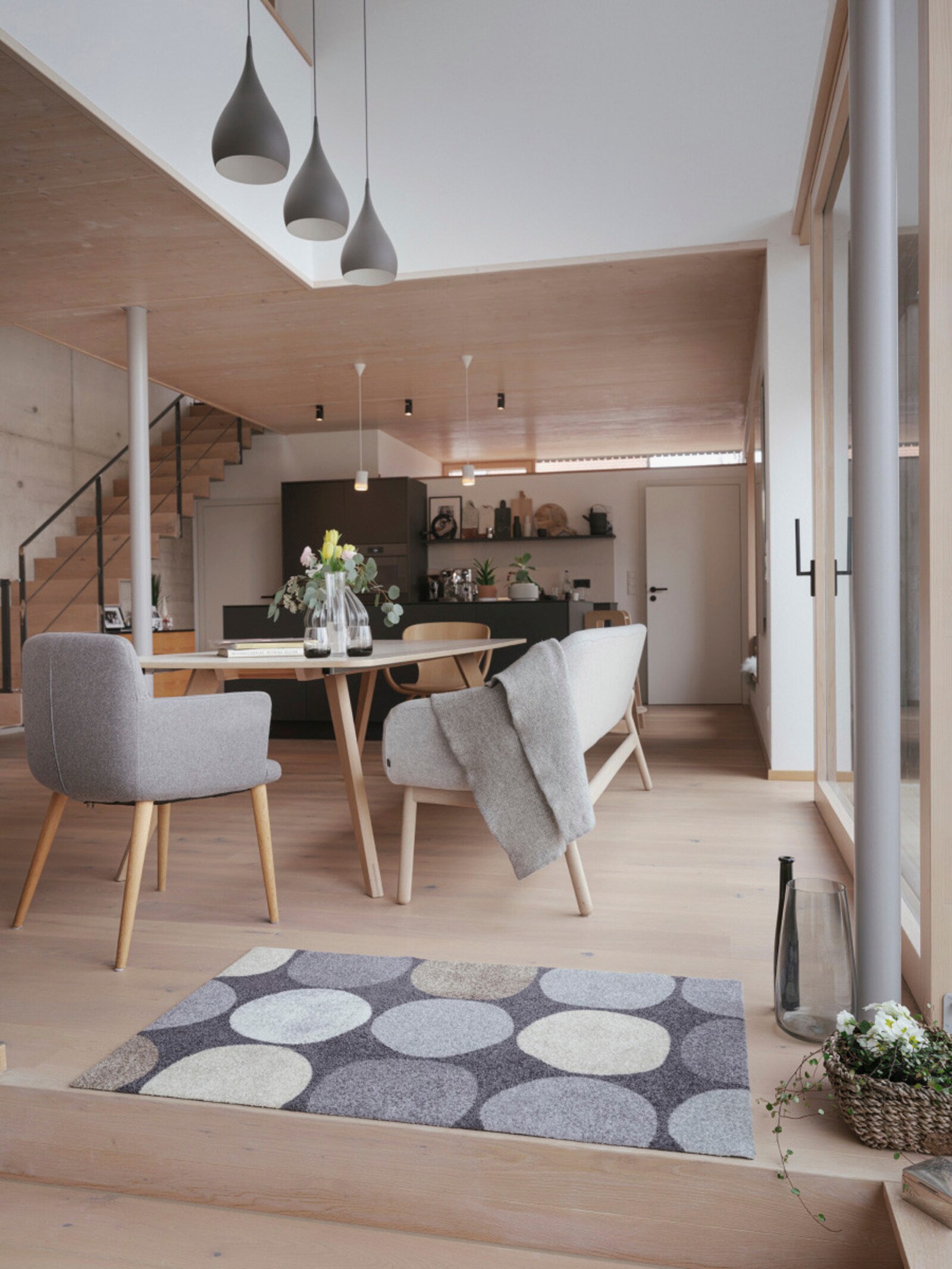 Salonloewe Fußmatte - anthrazit-natur